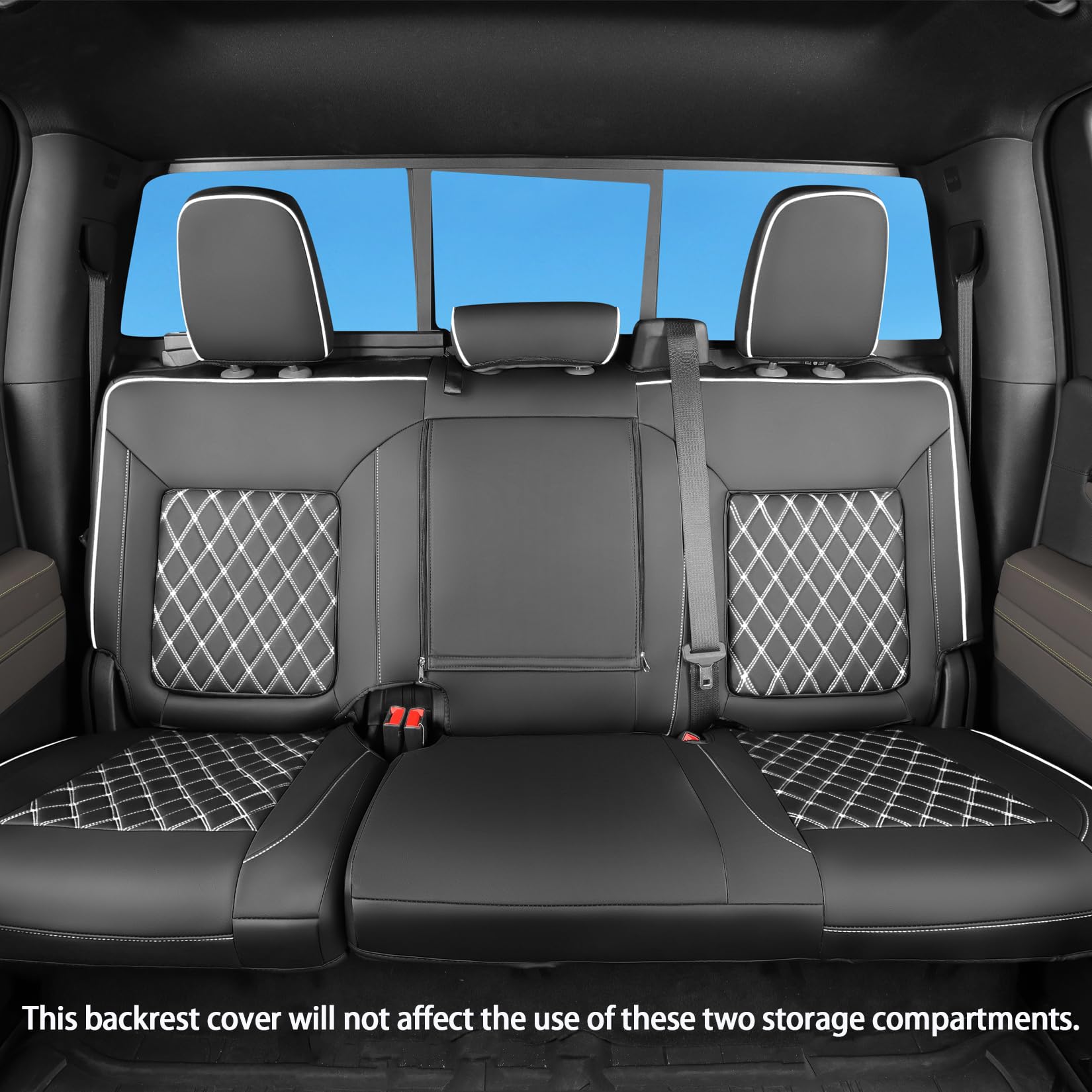 Tandi For Chevy Silverado & Gmc Sierra Seat Covers With Faux Leather For 2019 2020 2021 2022 2023 2024 2025 Chevy Silverado & Gm