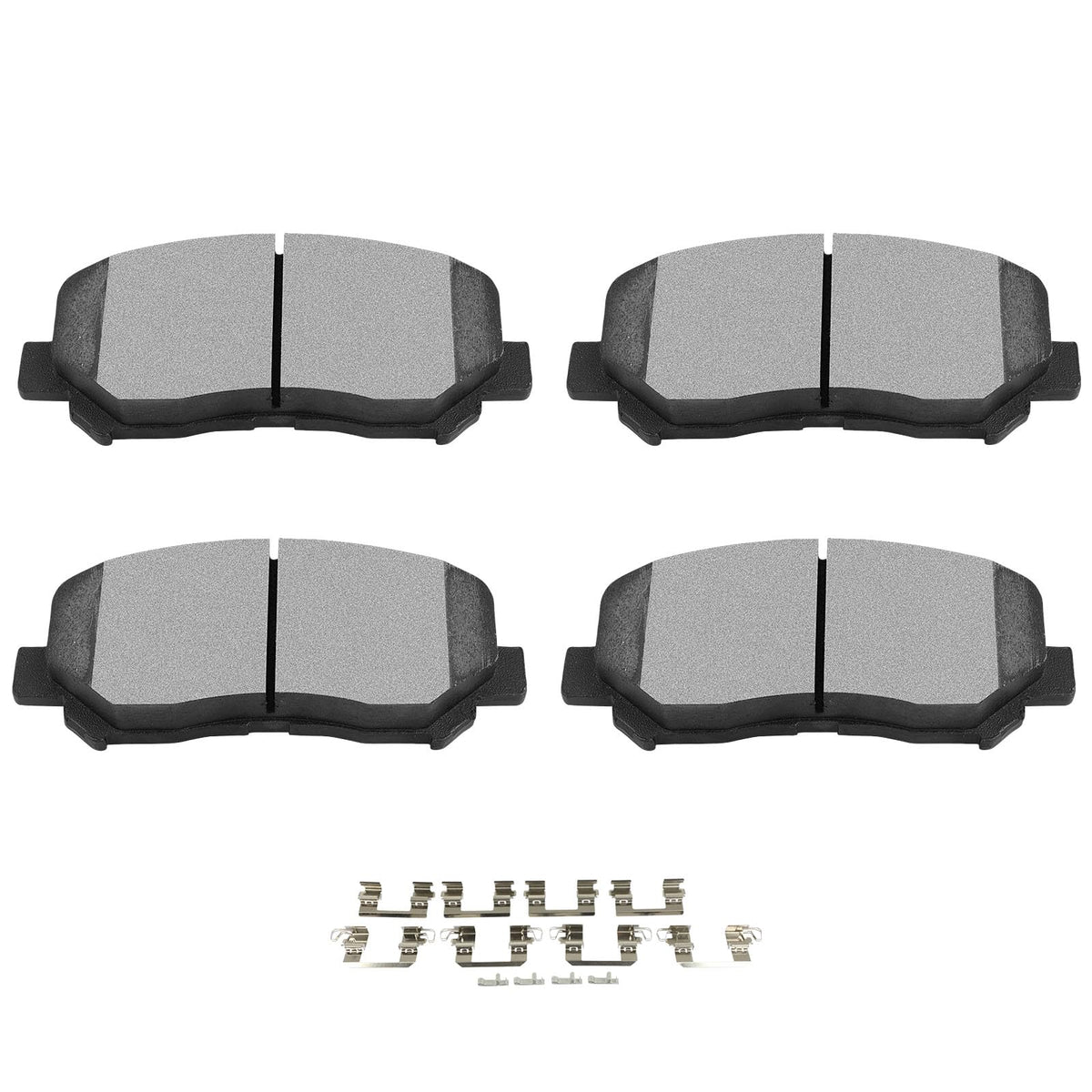 Scitoo Front Disc Brake Pad Set 4Pcs W/Hardware Fit For Chrysler For 200 2015-2017,For Jeep For Cherokee 2014-2017
