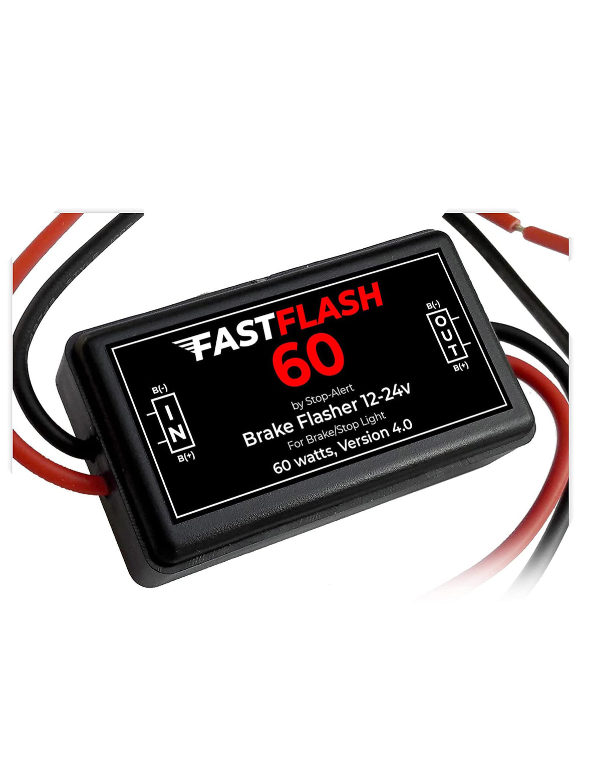 Stop-Alert Fastflash 60 Watts Brake Flasher Tail & Stop Light Strobe 50X Fastest Preprogrammed 3 Blink Pattern Sequence - Led &