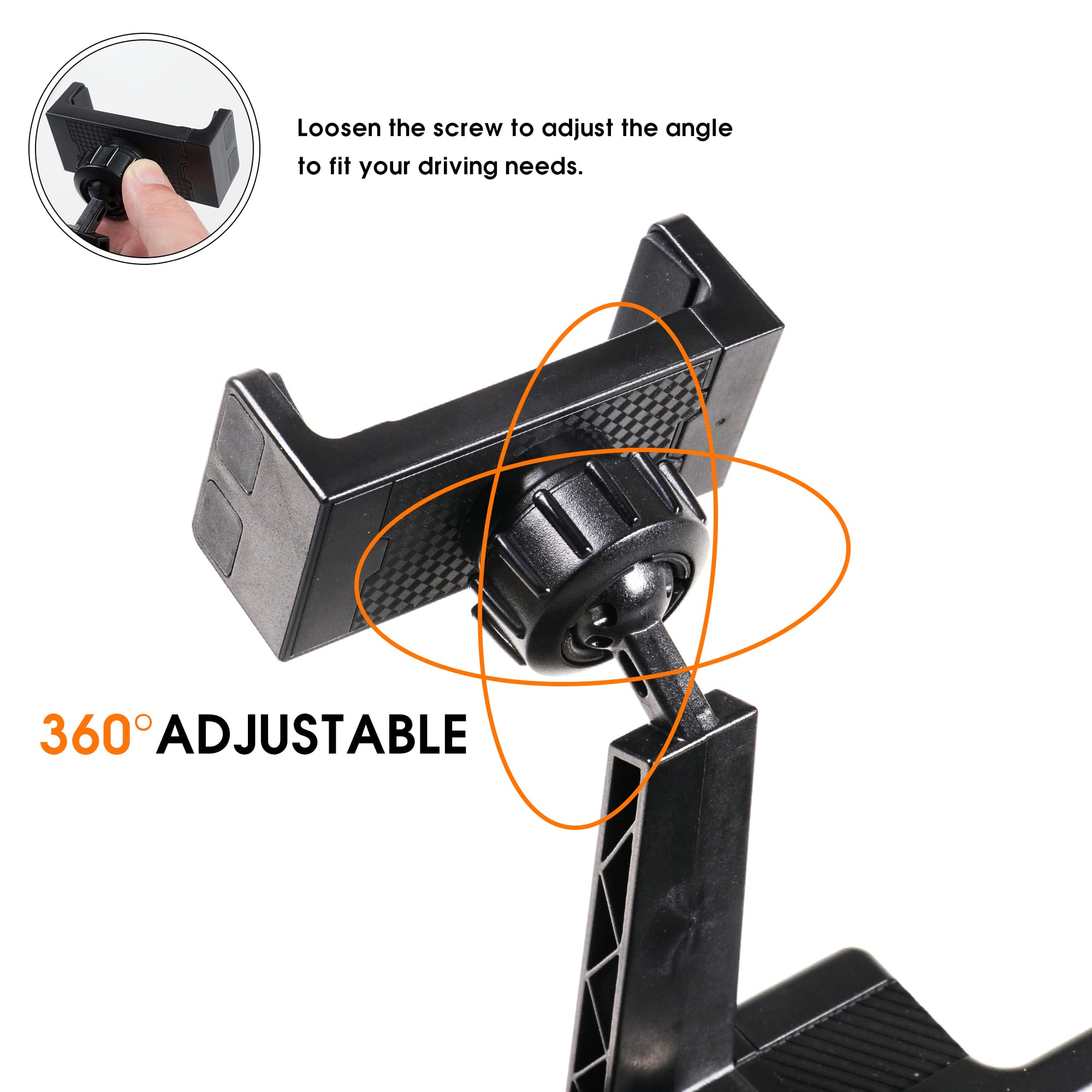 RERPRO Dash Phone Mount Holder for 2021 2022 2023 2024 2025 New Ford Bronco 2/4 Door Interior Accessories Center Console Dashboa