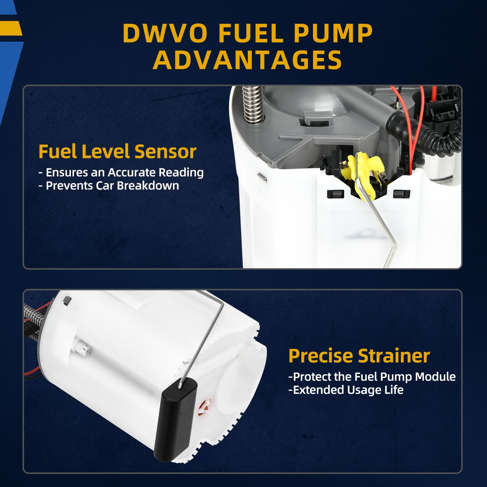 Dwvo Fuel Pump Compatible With Chevy Traverse & Buick Enclave 09-17, Gmc Acadia 09-16, Acadia Limited 17, Saturn Outlook 09-10 V