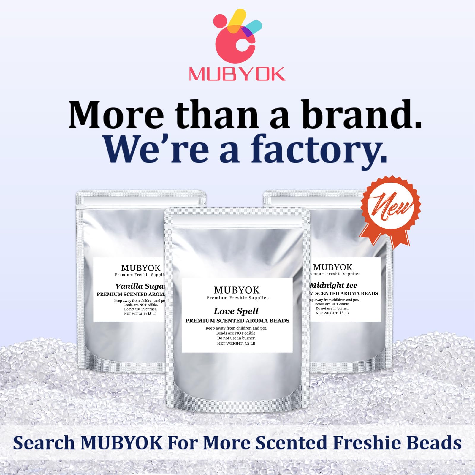 Mubyok 18Lb Premium Unscented Aroma Beads For Diy Car Freshies Eva Beads Bulk Supplies