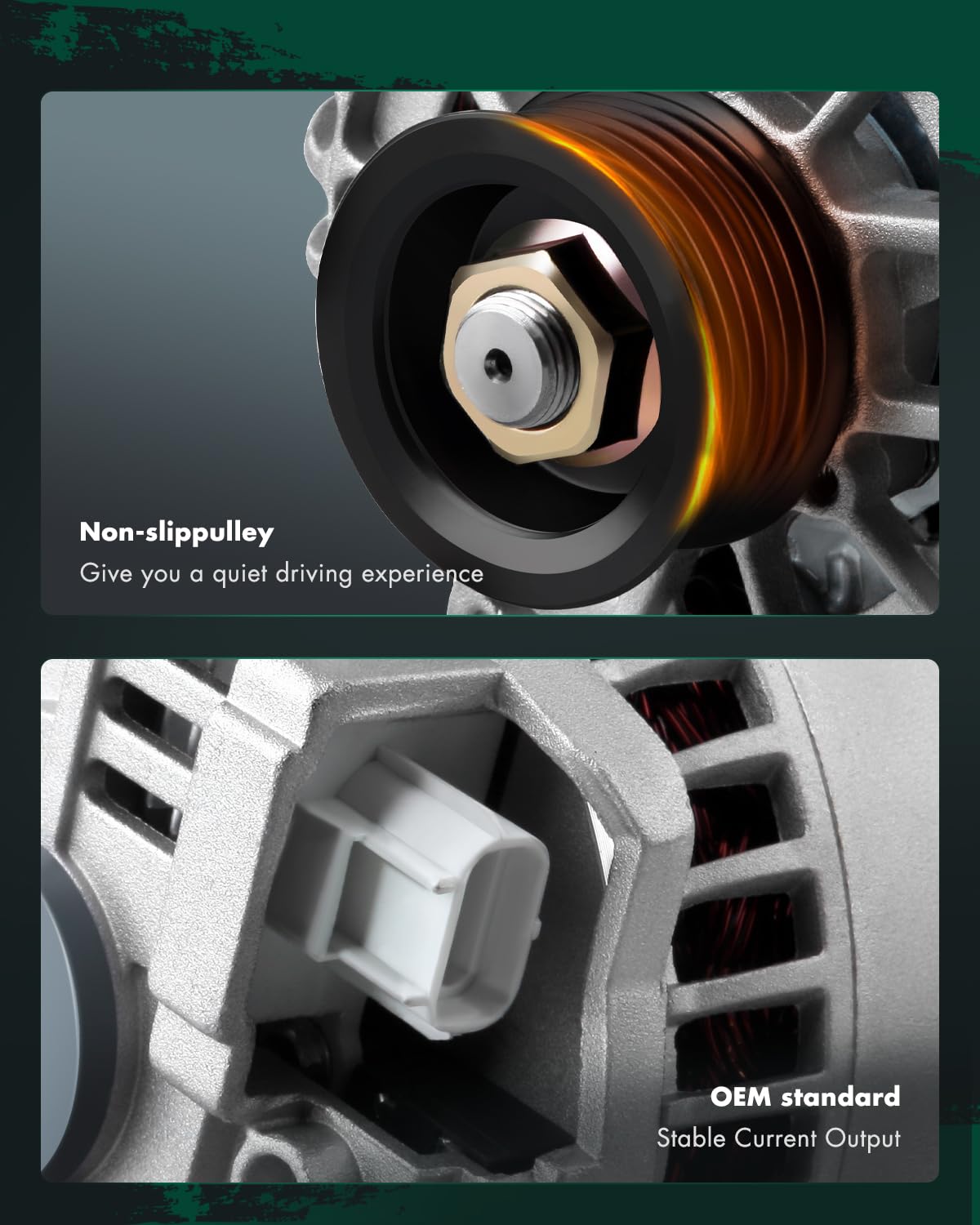 SCITOO Alternator Fit for Ford Escape for Mazda for Tribute 3.0L 01 02 03 04-12V 110Amp CW 6-Groove Pulley, Replace OE 8259 1L8U