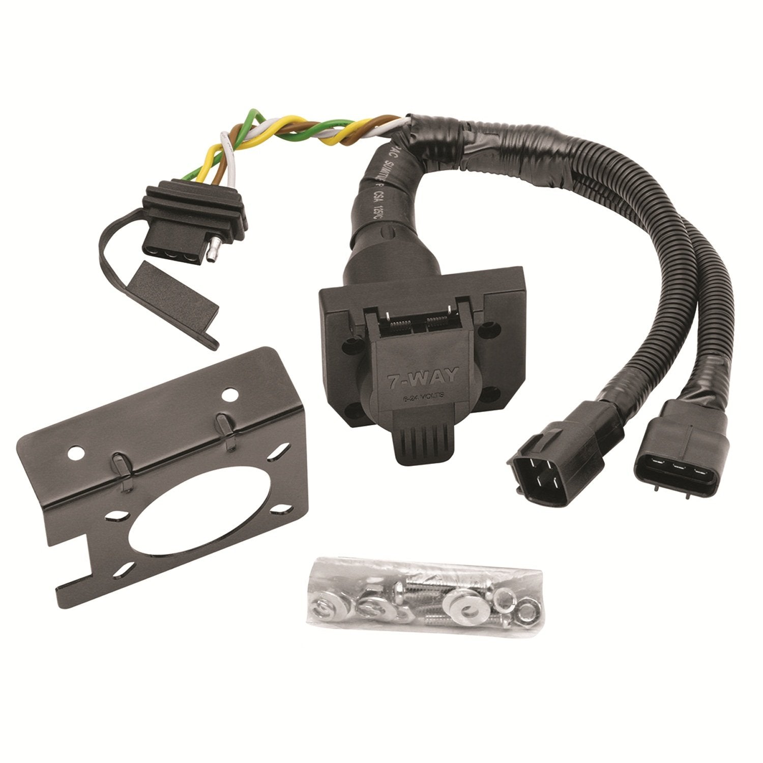 Tow Ready 20137 Multi-Plug T-One Connector Assembly,Black
