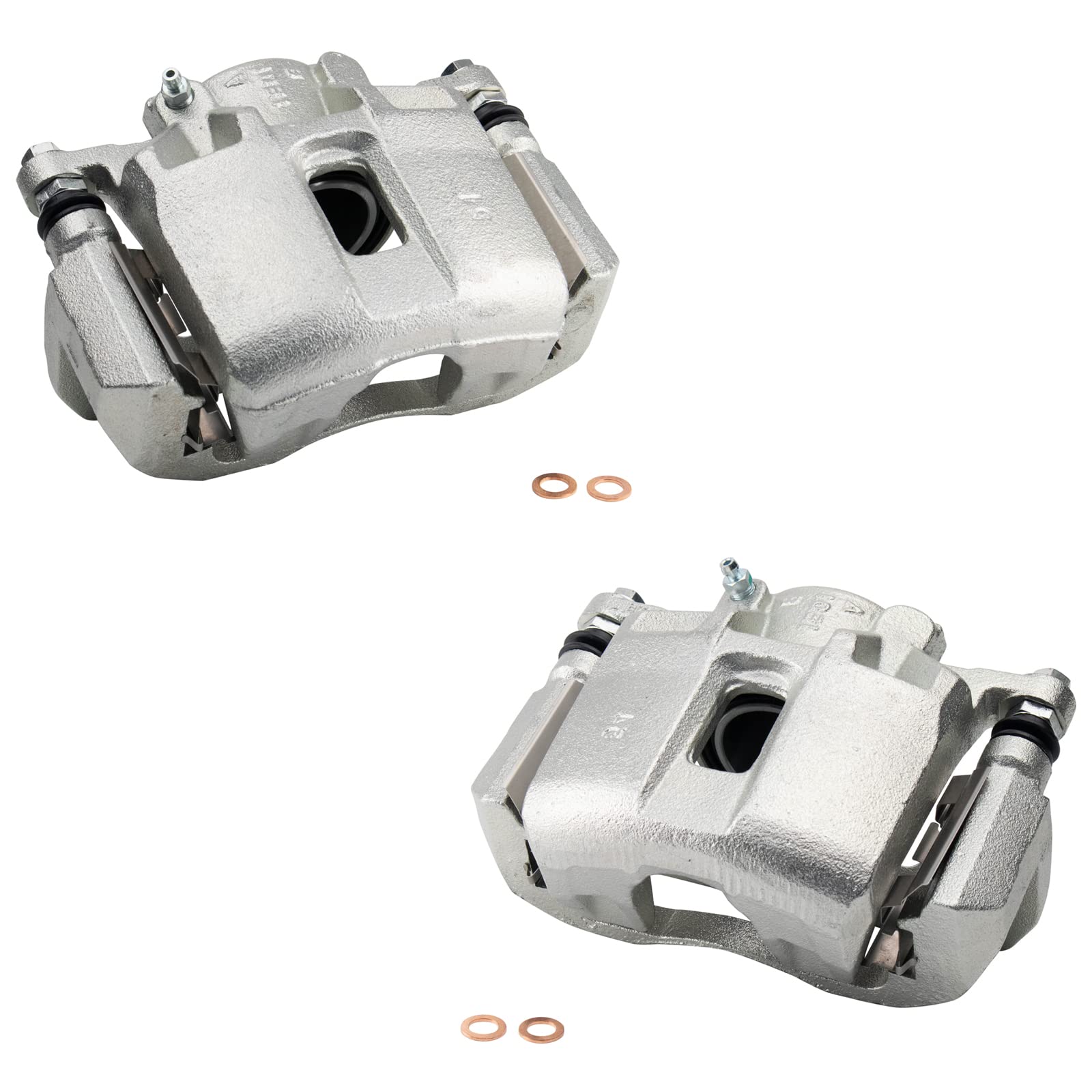 Trq Front Brake Caliper Set Compatible With 2001-2003 Acura Cl 1999-2004 Rl 1999-2008 Tl 2004-2014 Tsx 2003-2012 Honda Accord