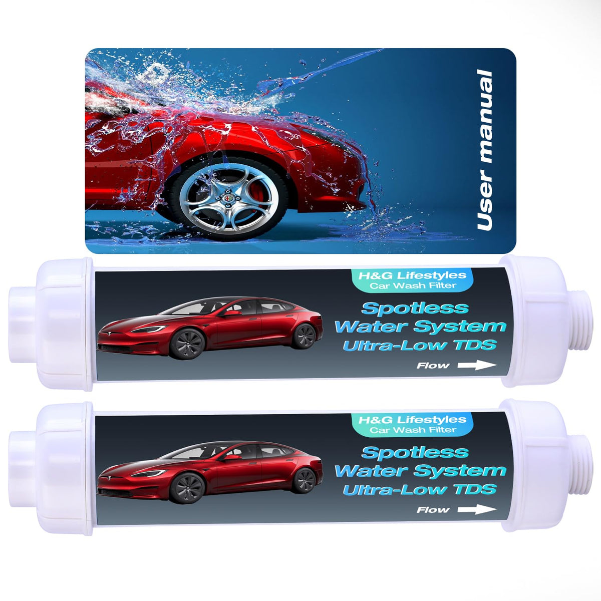 H&G lifestyles Water Deionizer for Car Washing Ultra-Low TDS Spotless Water System in-line Deionized Water Spot Free Water Spot 