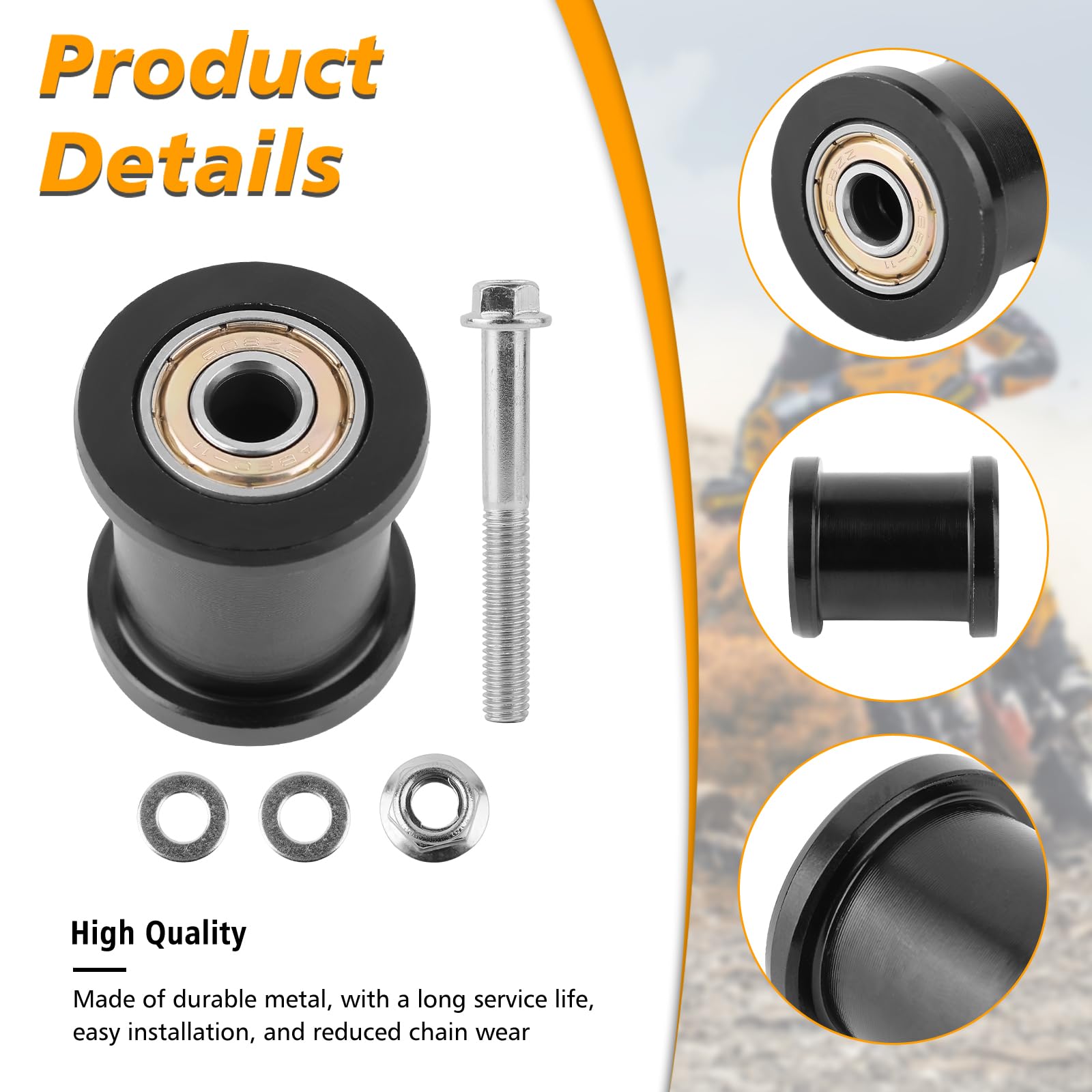 Mini Bike Chain Tensioner Roller for Coleman CT100U CC100X Baja Doodlebug DB30 Motovox Hensim 79cc 97cc 98cc 100cc 2.5 2.8 3.0hp