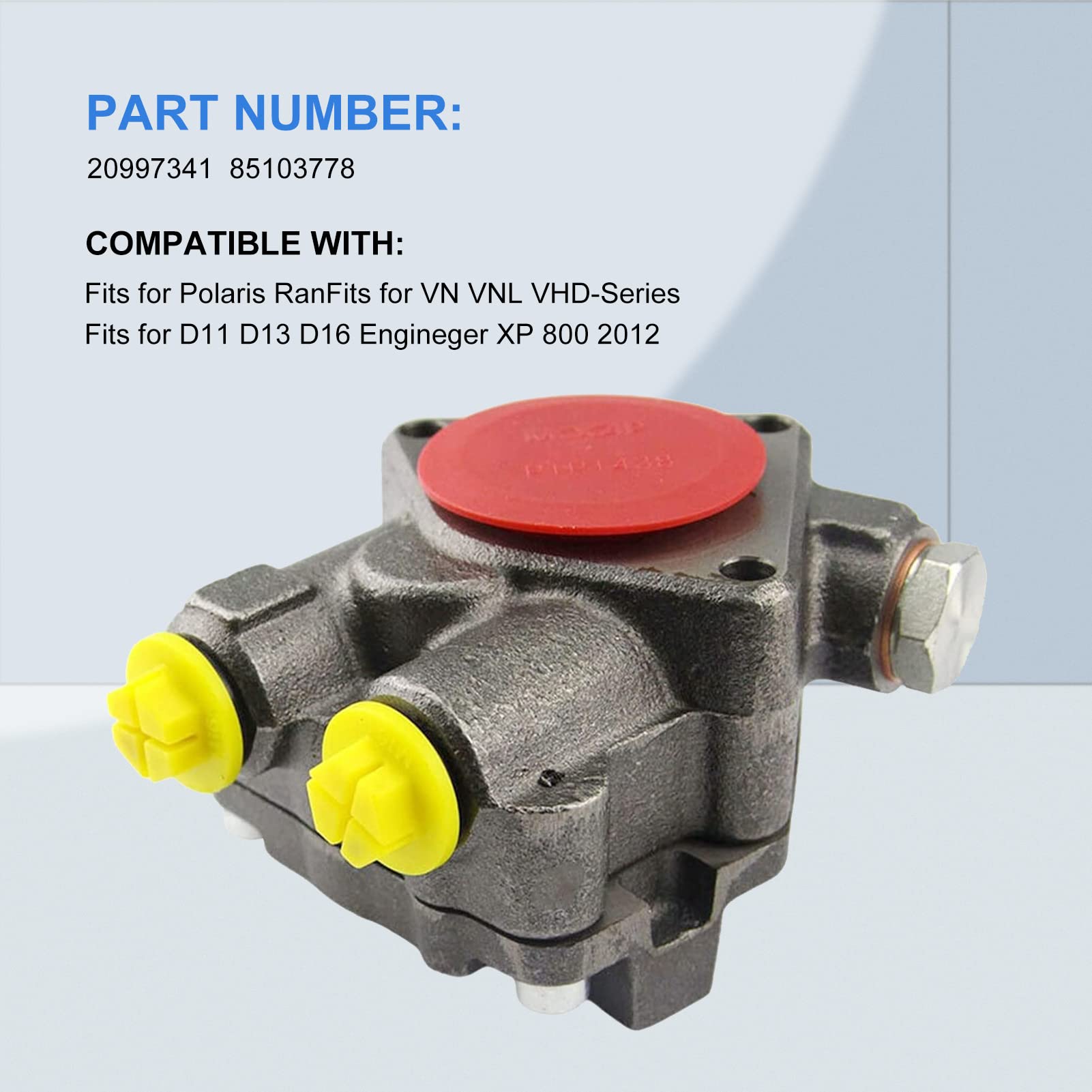 Daysyore 20997341 85103778 Fuel Pump Fits For Vn Vnl Vhd-Series D11 D13 D16 Engine Fuel Pump Aftermarket Parts, With 3 Month War