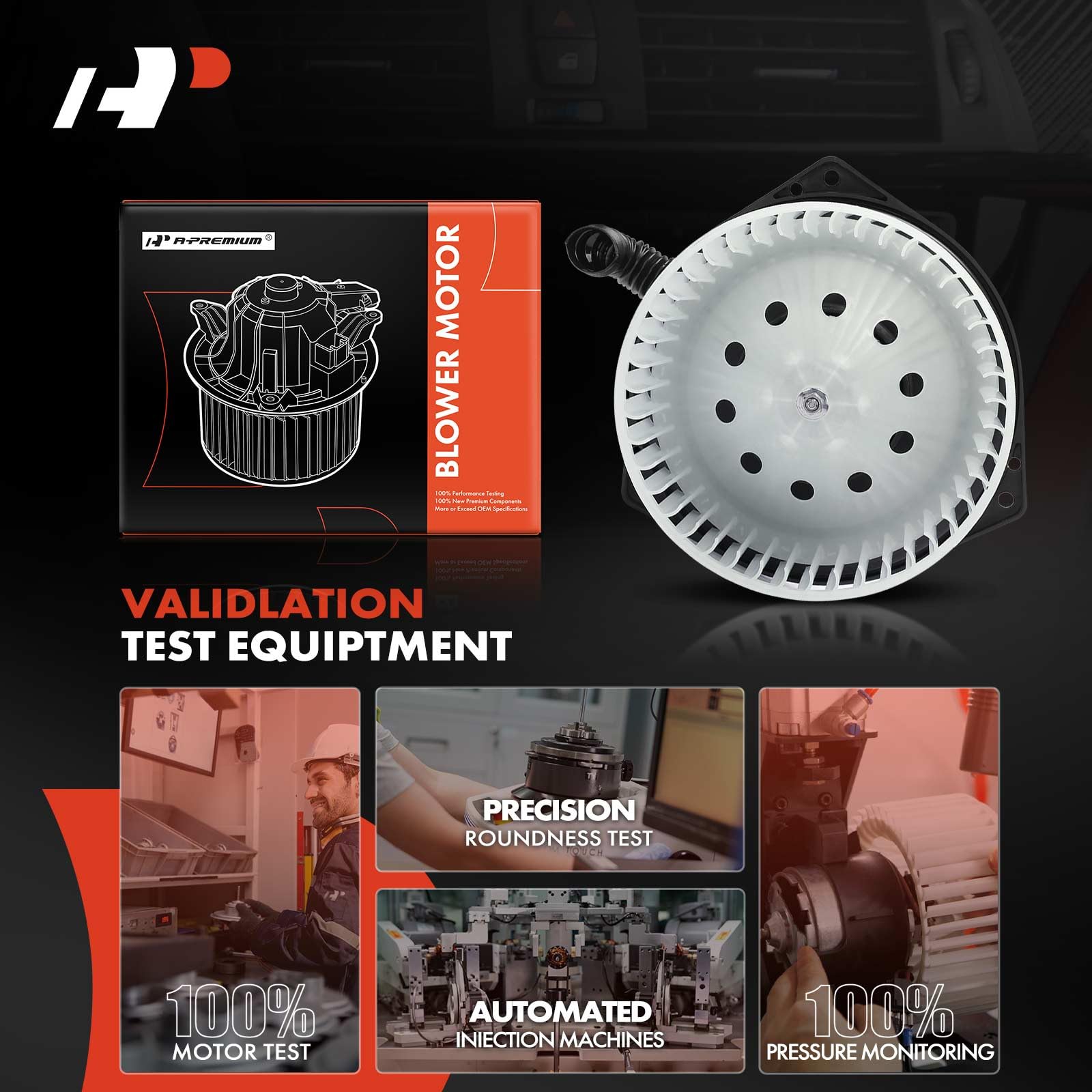 A-Premium HVAC Heater Blower Motor with Fan Cage for Nissan NV1500, NV2500, NV3500, Titan XD 2016-2021, 2017-2021