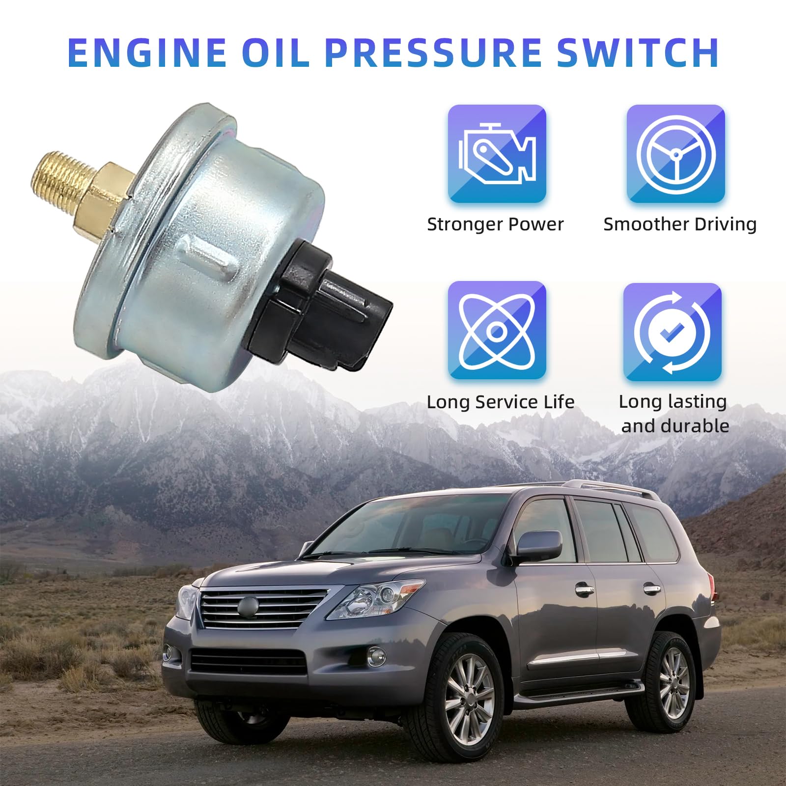 Oil Pressure Switch Compatible with 1998-2020 Toyota Sequoia Tundra Lexus LX470 LX570 Replace 201-1763 2011763