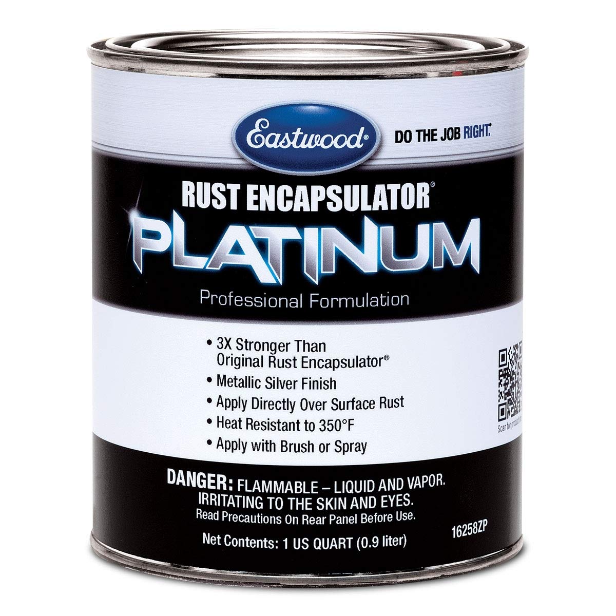 Eastwood Rust Encapsulator Platinum Quart | UV Resistant Aluminum Finish Rust Preventive Coating | Easy Apply High-Tech Formula 