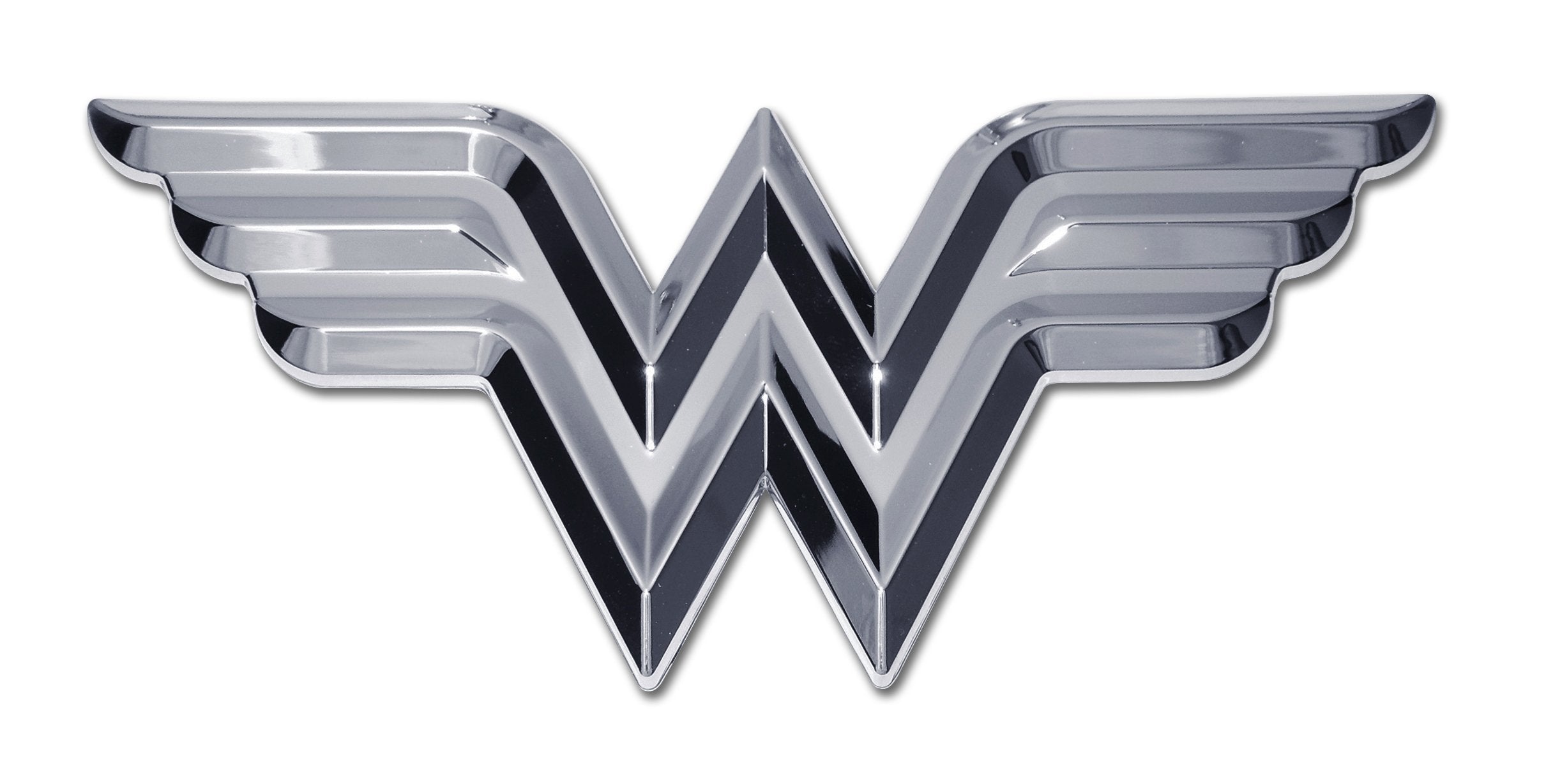 Elektroplate Premium Wonder Woman Dc Comic All Metal Chrome Emblem For Cars, Trucks, And All Auto | Universal Fit At 4.25'' X 1.