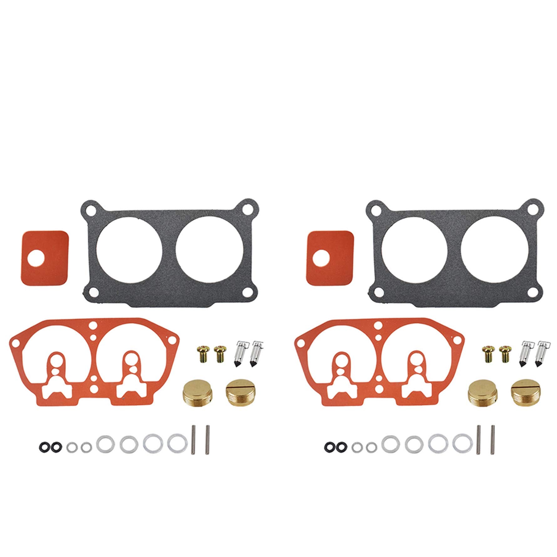2 - Pack Carb Carburetor Rebuild Kit Replacement for Yamaha Outboard V4 V6 115 130 150 175 200 225 HP