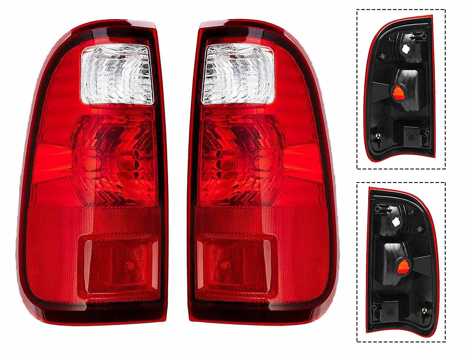 Apa Replacement Brake Tail Lights Set For 2008-2016 F250 F350 F450 Super Duty Pair Of Passenger Right And Driver Left Side