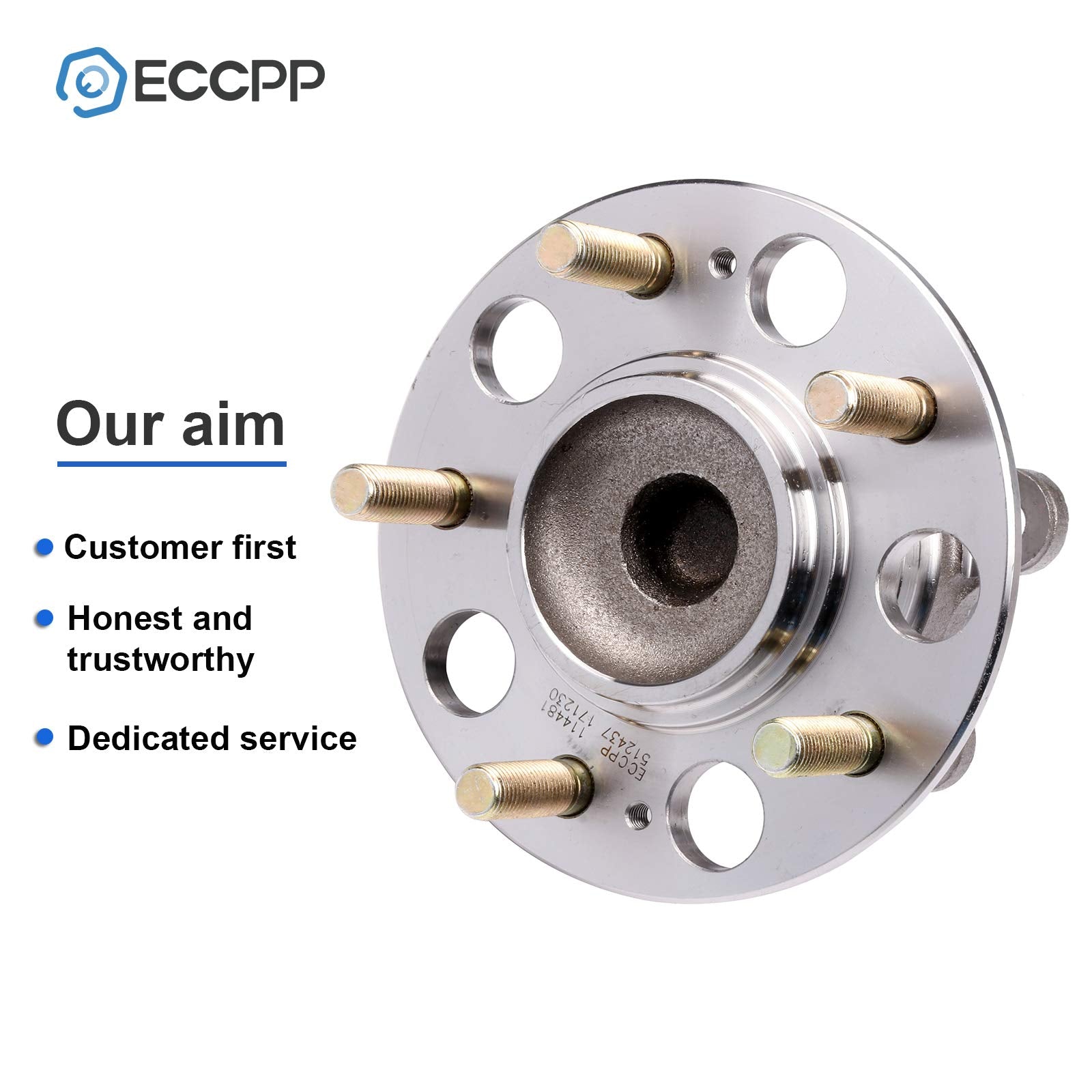 ECCPP Rear 5 Lugs Wheel Bearing and Hub Assembly For 11-16 For Hyundai Azera 10-14 For Hyundai Sonata 09-15 For Hyundai Tucson 1