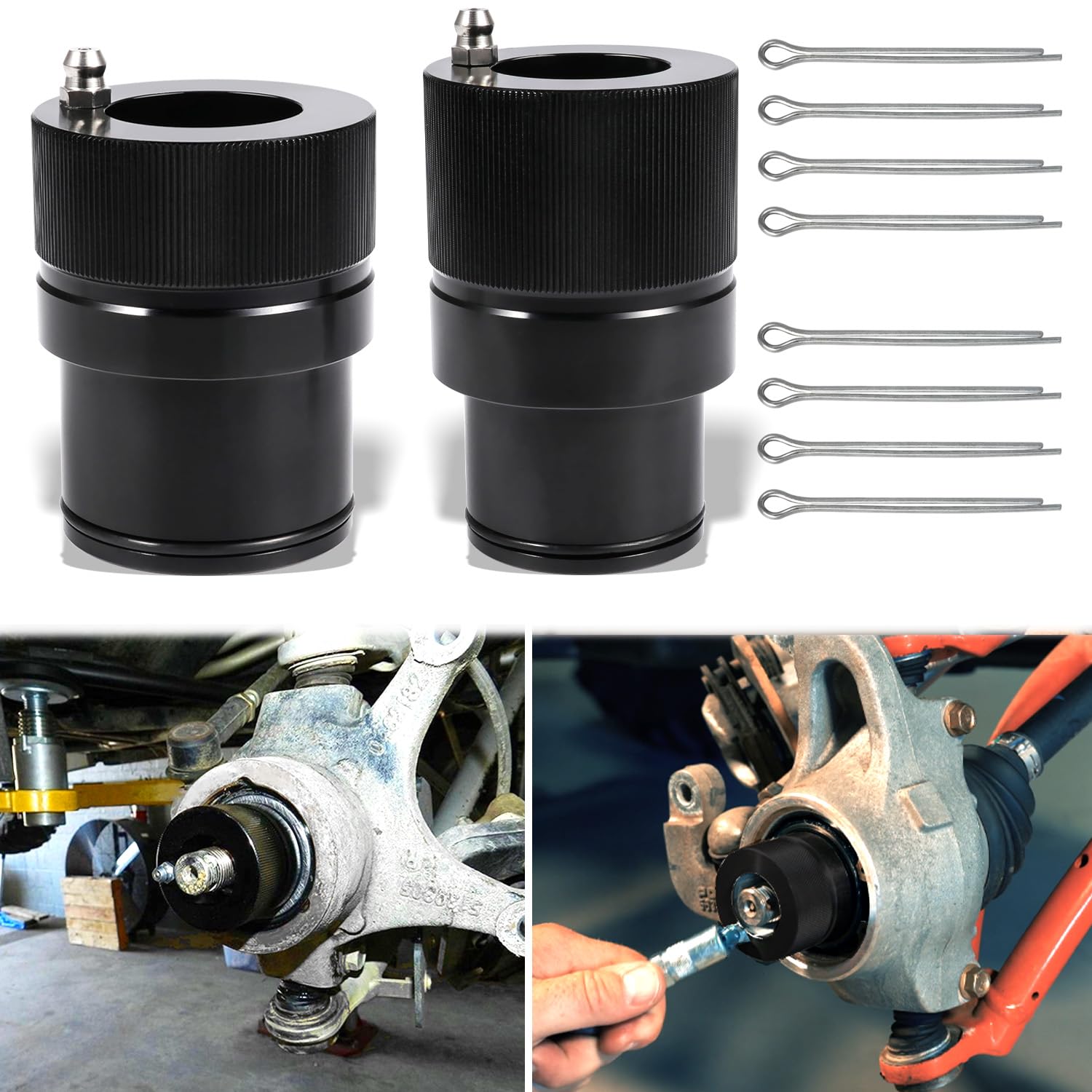 40Mm & 44Mm Front Rear Wheel Bearing Greaser Tool - Greasing Kit Replaces For Polaris Ranger 570 800 900 1000Xp Sportsman 500 850 1000Xp, Also For Polaris Atv Utv Sxs/Rzr 900S/ 1000/ Pro Xp