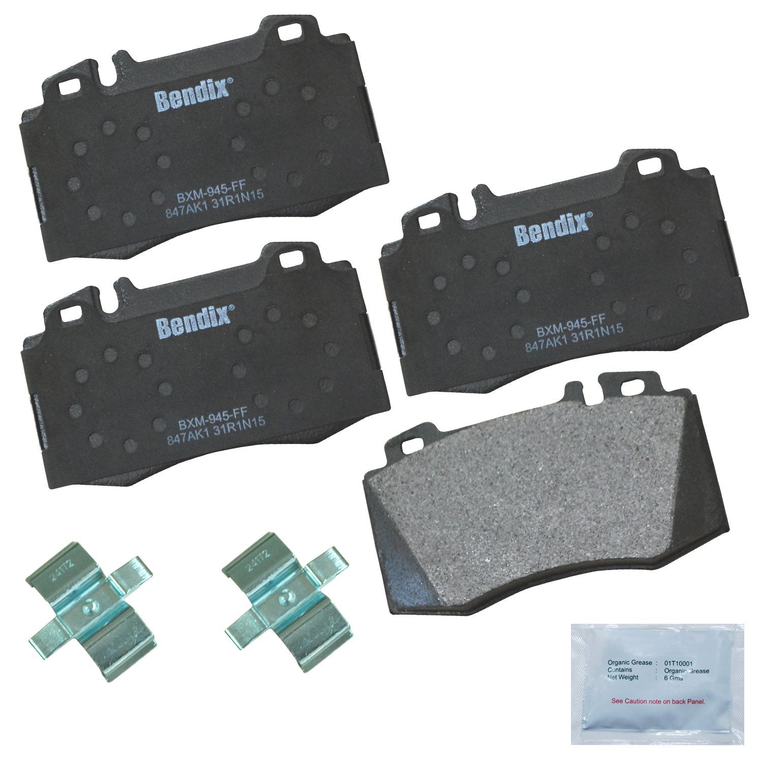 Bendix Priority1 Cfm847Ak1 Front Brake Pads For Benz C55 Amg,C230,C240,C320,C350,Cl55 Cl500,Cl550,Clk55 Clk500,Clk550,Cls350,Cls