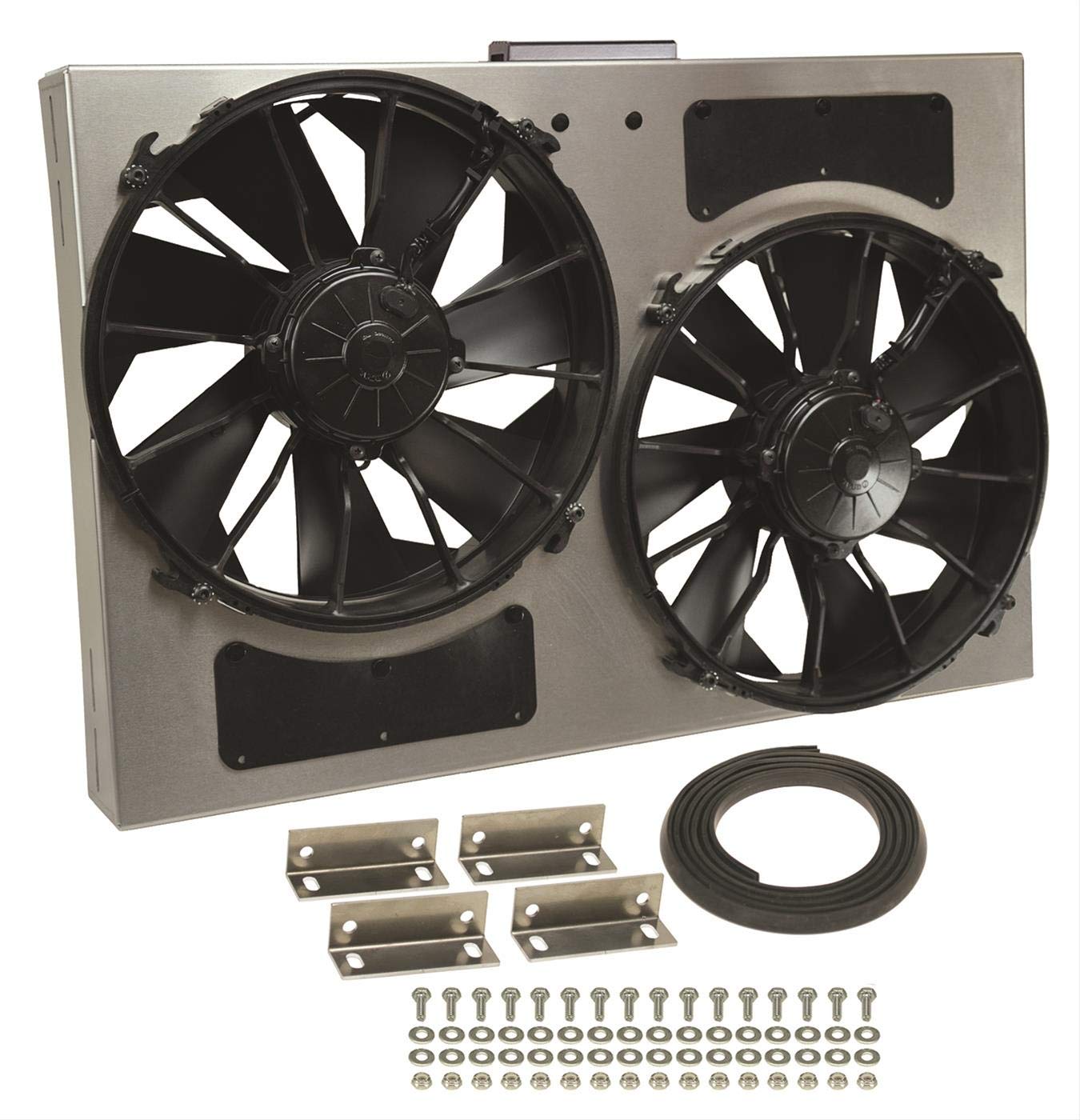 Derale 66826 KIT-PWM Dual Fan/Aluminum Shroud Assembly