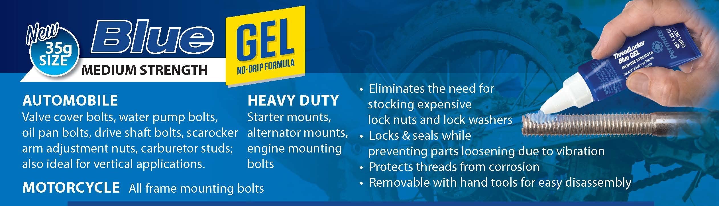 Permatex Threadlocker Blue Gel 10 Gram