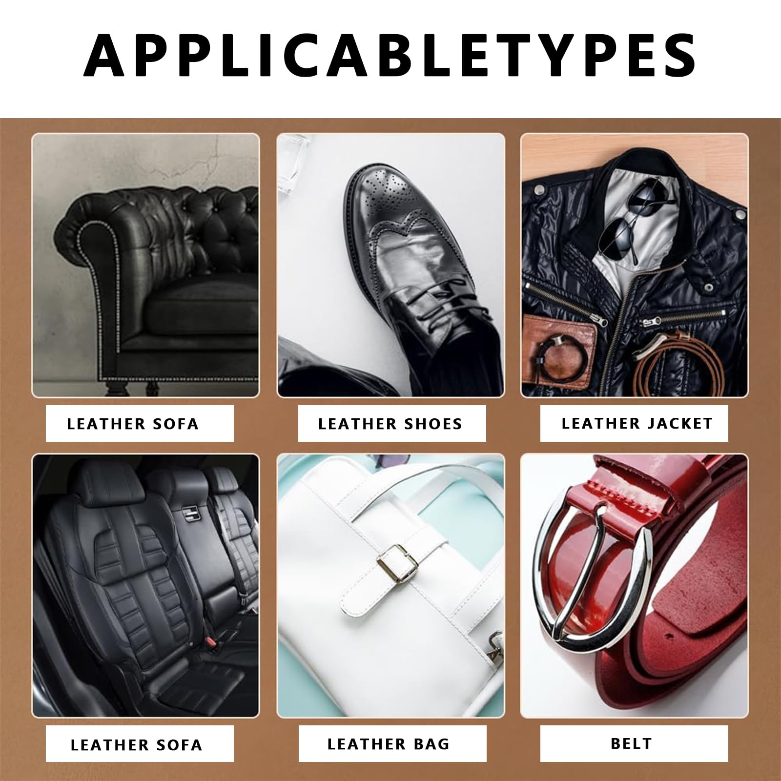 SIXCLA 2Pcs Cleaning and Care Cream & Cleaning Paste for Leather Care, Automotive Interior Leather Cleaning Cream, Leather Repai