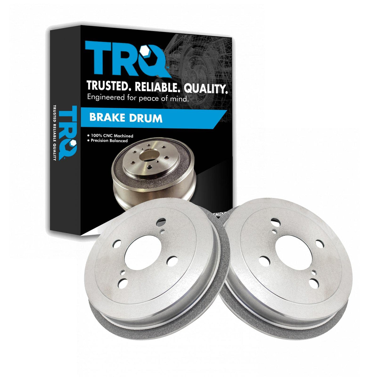 Trq Rear Brake Drum Driver & Passenger Side Lh Rh For 00-05 Toyota Echo