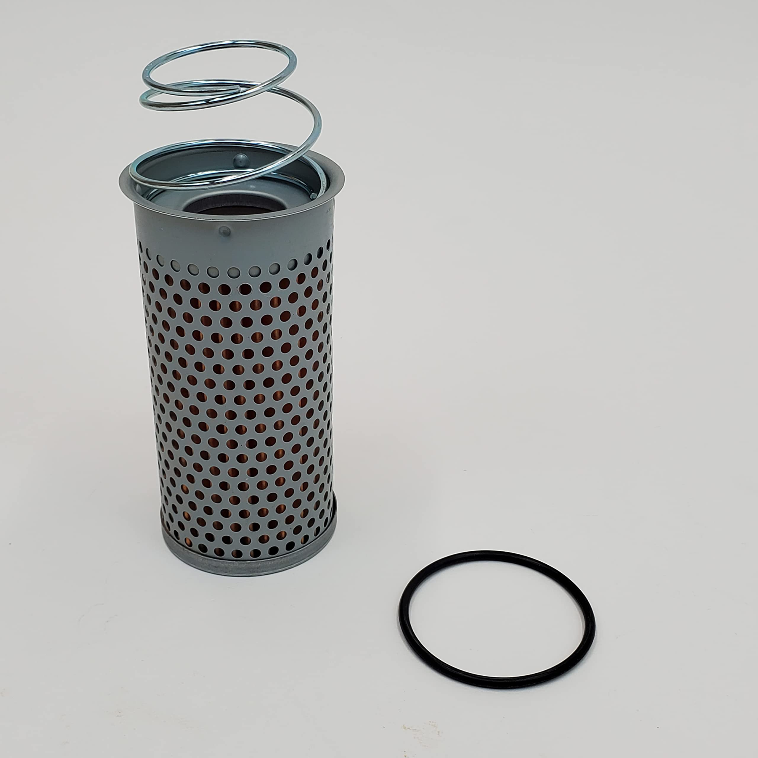 Drop-In Tank Harley Oil Filter - Perforated Metal Exterior w/Paper Filter Element, Seals & Spring For 1953-(Early)1982 Harley Bi