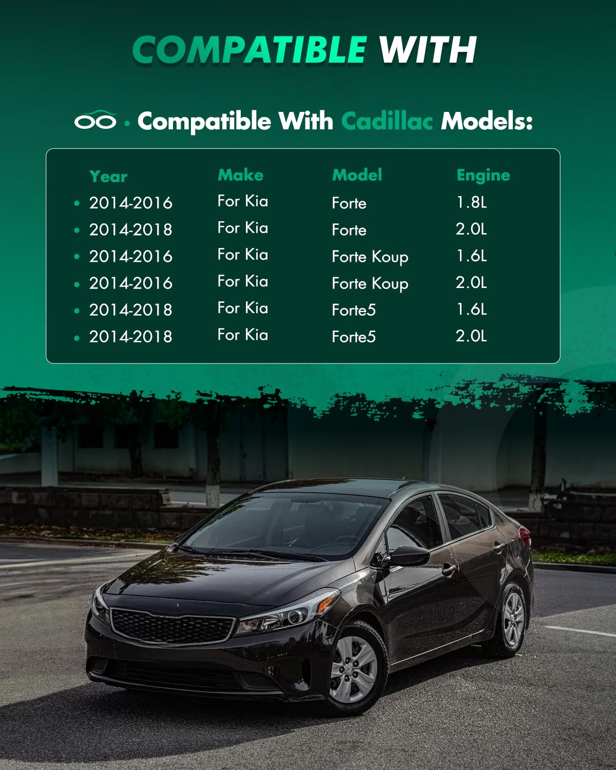 Scitoo Front Complete Struts Spring Assembly Shocks Struts Fits 2014-2018 For Kia Forte 2014-2016 For Kia Forte Koup 2014-2018 F