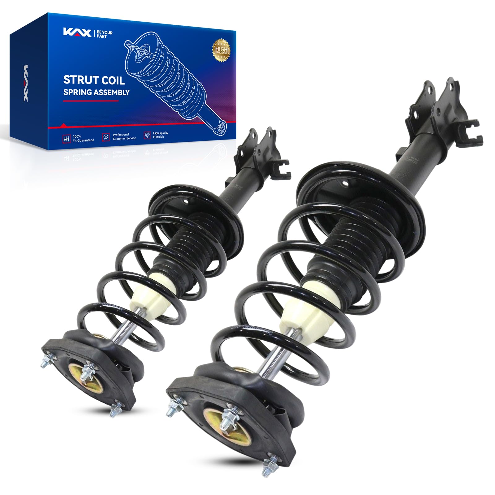 KAX Rear Quick Struts for Hyundai Elantra 2000 2001 2002 2003 2004 2005 2006 Rear Shocks Complete Struts Assembly with Coil Spri