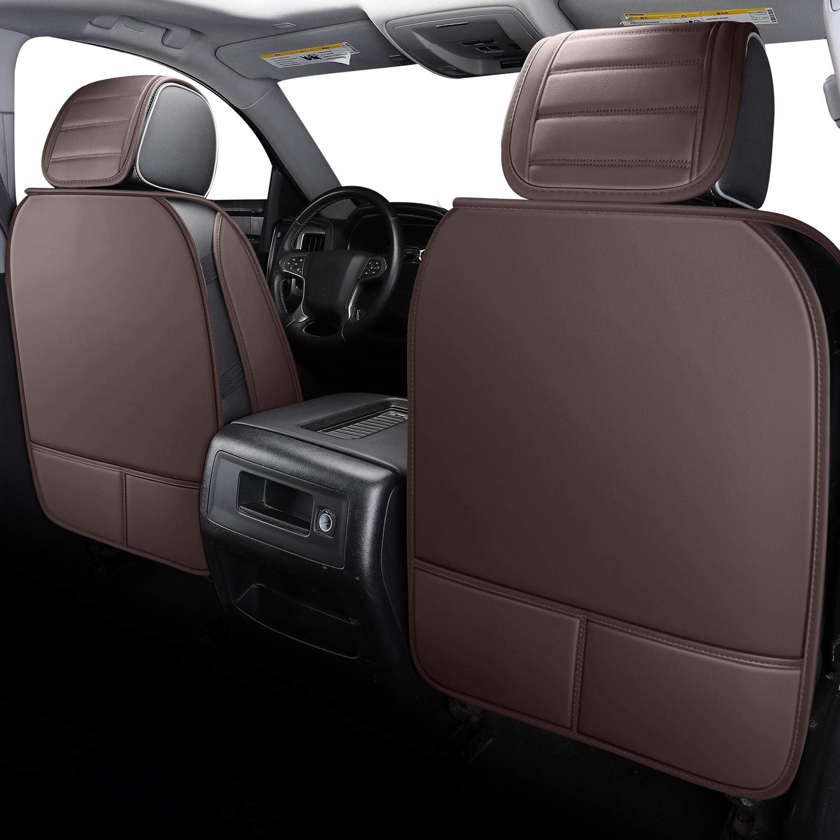 Yiertai Seat Covers Compatible With Silverado Sierra For 2007-2024 2025 1500/2500/3500 Crew Double Extended Cab Trucks Waterproo