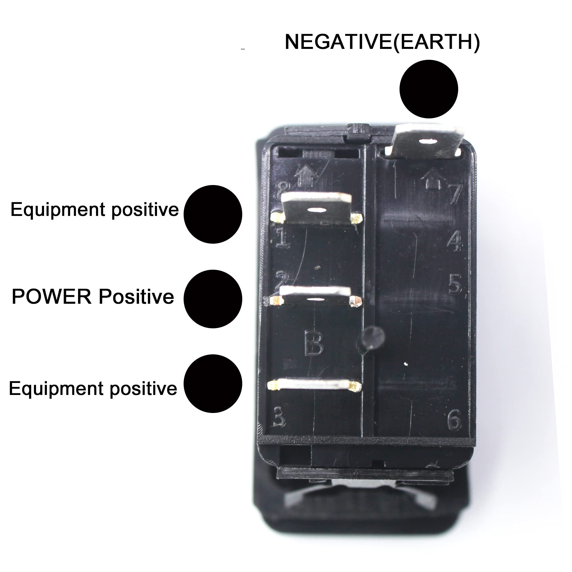 X-Haibei Marine Rocker Switch Waterproof 12V/24V On-Off-On 4 Pin Green Led Lighted For Boat Car Truck Trailer Caravan Rv Suv Atv