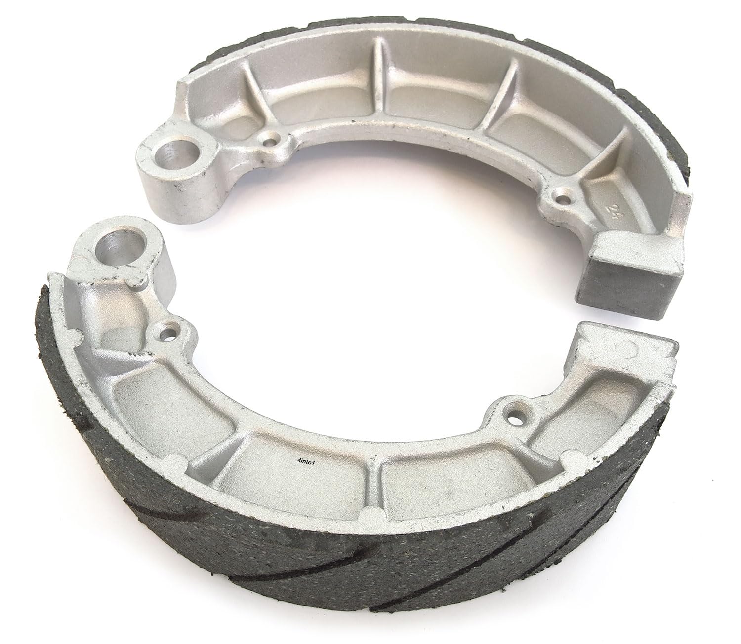 Universal Grooved Rear Brake Shoes - Fits Honda CB650 CB750 Nighthawk - 1969-1983