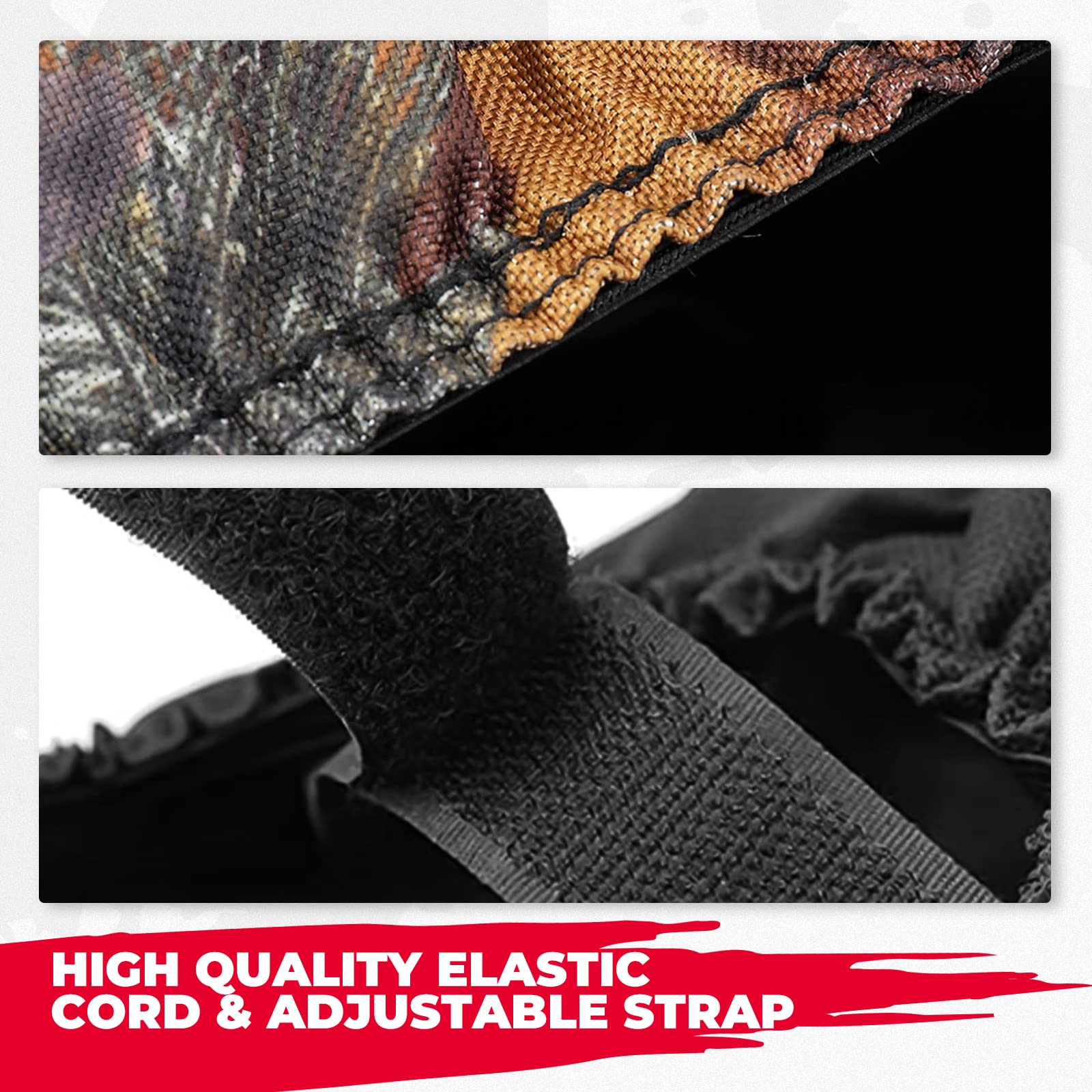 Kemimoto Seat Covers Waterproof Compatible With Ranger 500 700 800, Camo Utv Seat Covers Compatible With 2002-2008 Polaris Ranger 500 700 800