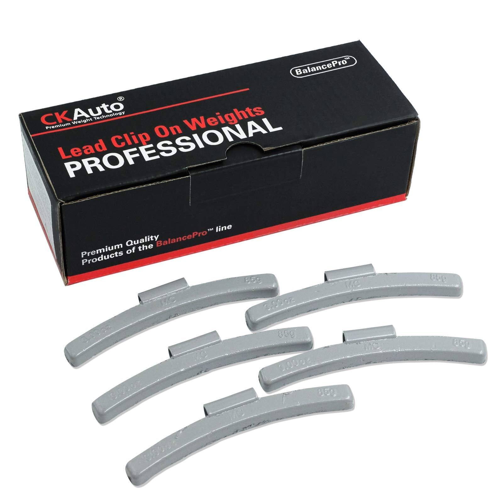 Ckauto Mc-Series Coated 3.00Oz Lead Clip On Wheel Weights, 20Pcs/Box