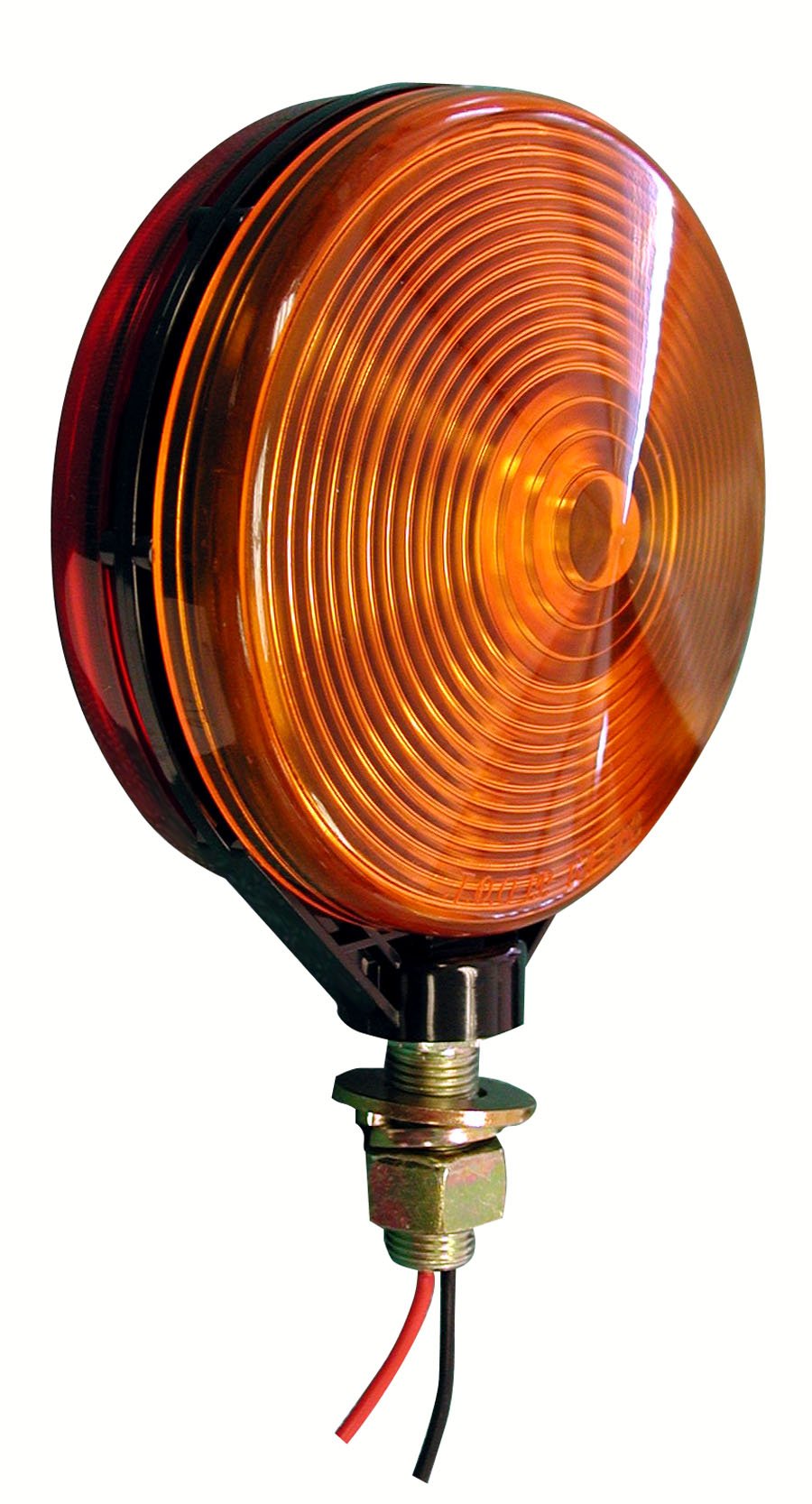 Peterson Round Amber/Red Combination Light