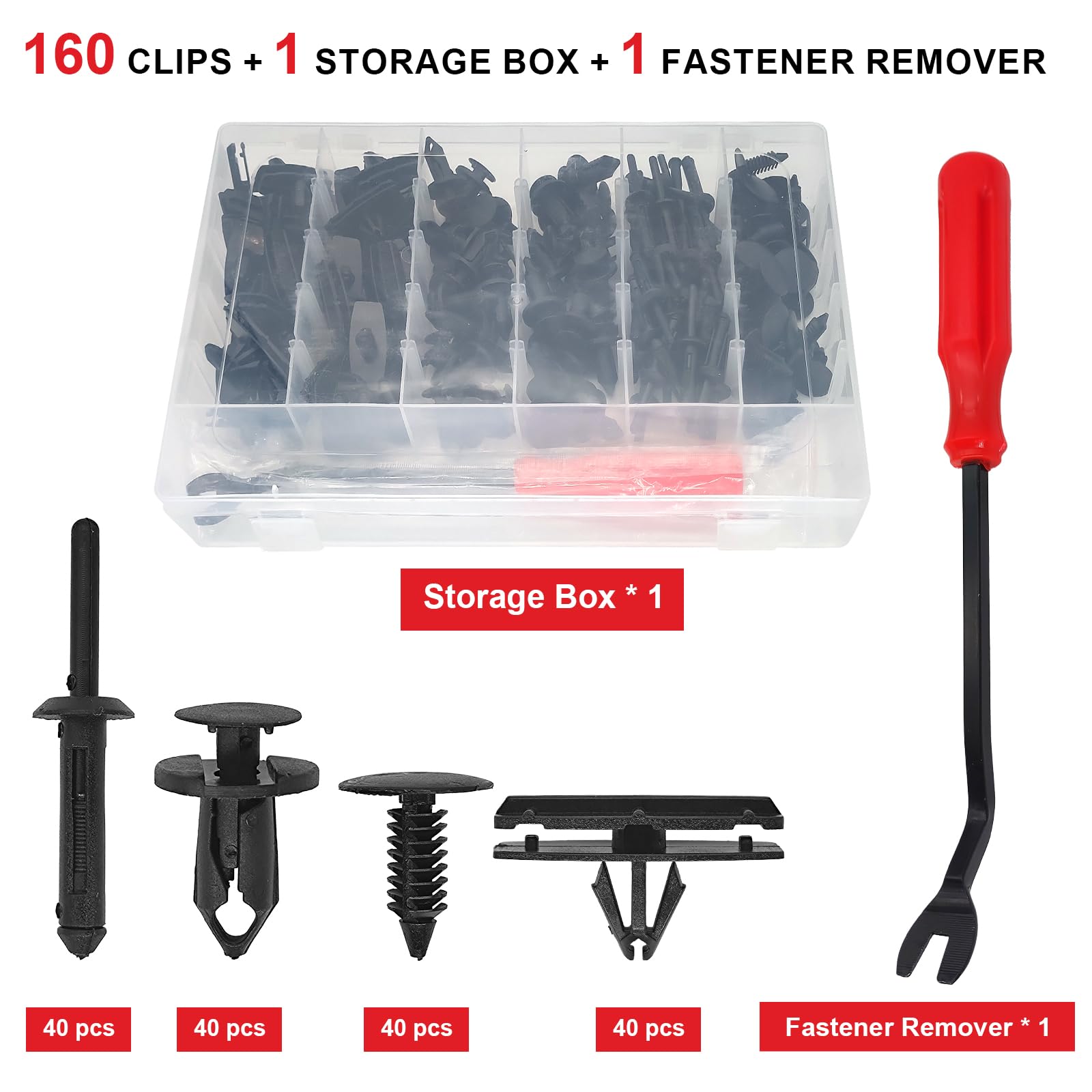 161Pcs Fender Clips For 2007-2022 Jeep Wrangler Jl Jk & 2005-2010 Grand Cherokee, Retainer Push Pins 6030441, Plastic Rivets 650