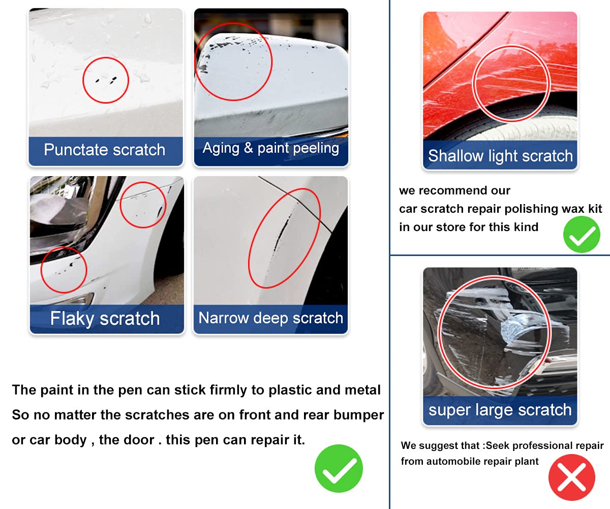 Car Touch Up Paint Pen Silver For Toyota Camry Auto Scratch Remover Pen 1D4 Auto Scratch Repair Kit For Deep Scratches Cars Scratch Repair Easy Repair