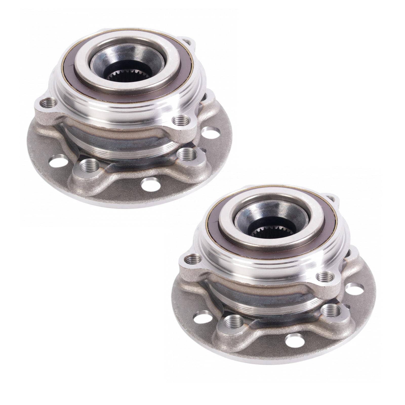 Trq Front Wheel Bearing & Hub Assembly Set Compatible With 2015-2020 Mercedes-Benz