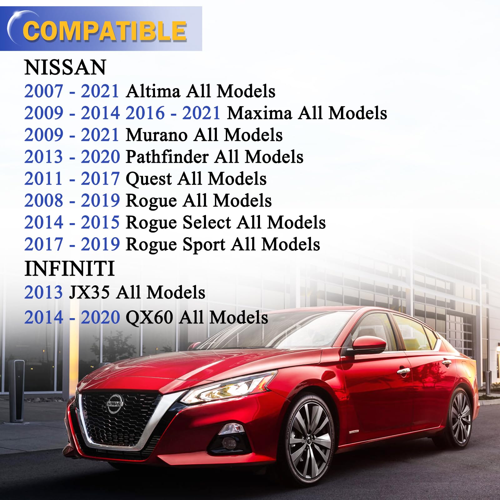 Zinc Nickel Alloy-Stabilizer Sway Bar Links For 2007-2021 Nissan Altima Maxima Murano Pathfinder Quest Rogue Rogue Select Rogue