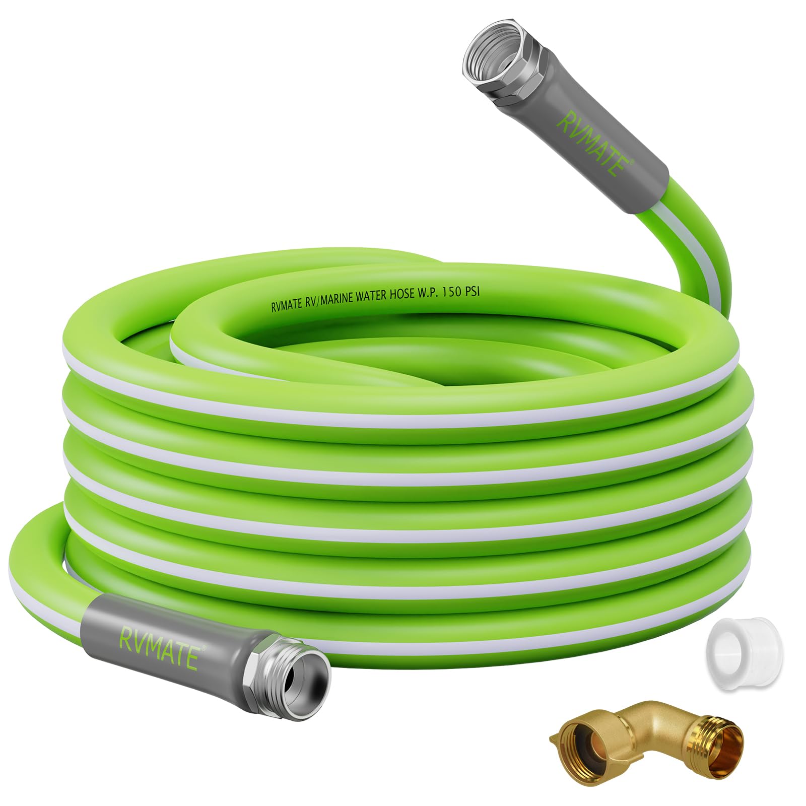Rvmate Rv Water Hose 35Ft, 5/8    Inner Diameter Drinking Water Hose Lead-Free, No Leaking Garden Hose For Rv/Trailer/Camping, R