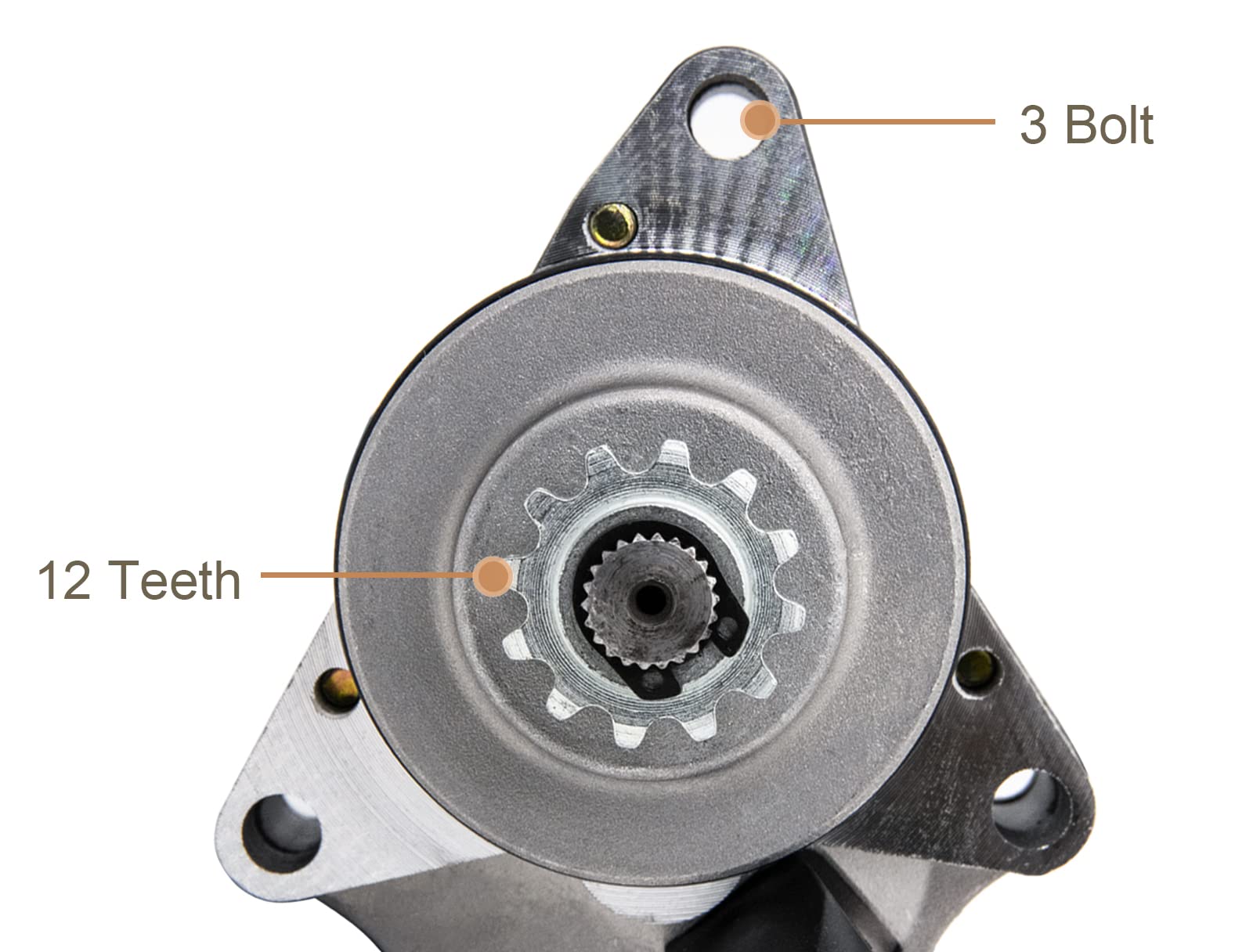 3 Bolt Starter Compatible For 125Cc 110Cc 100Cc 90 Cc 70Cc 50Cc Tao Tao Atv Dirt Bike Go Karts Four Wheeler Pit Bike 3 Bolt Starter Motor With Line
