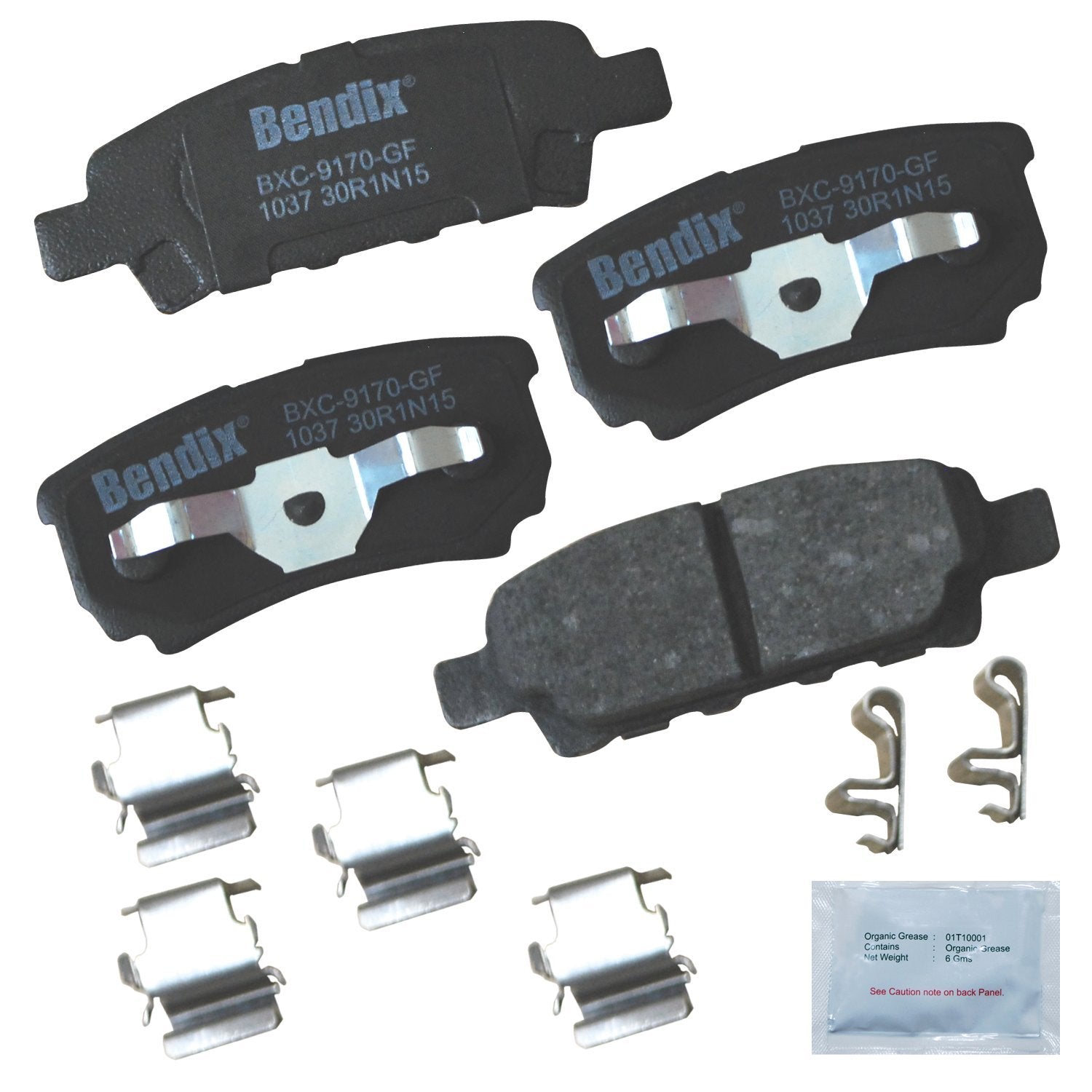 Bendix Priority1 Cfc1037 Ceramic Rear Brake Pads For Select Models Chrysler 200, Cirrus, Sebring, Dodge Avenger, Caliber, Jeep C