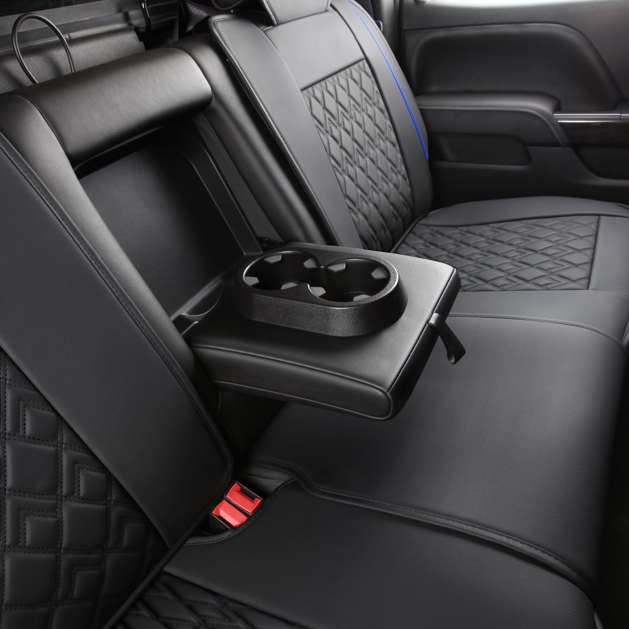 JOJOBAY Chevy Silverado Seat Covers,Leather Seat Covers for GMC Sierra,Custom Fit 2007-2024 1500 2500HD 3500HD Crew Extended Reg