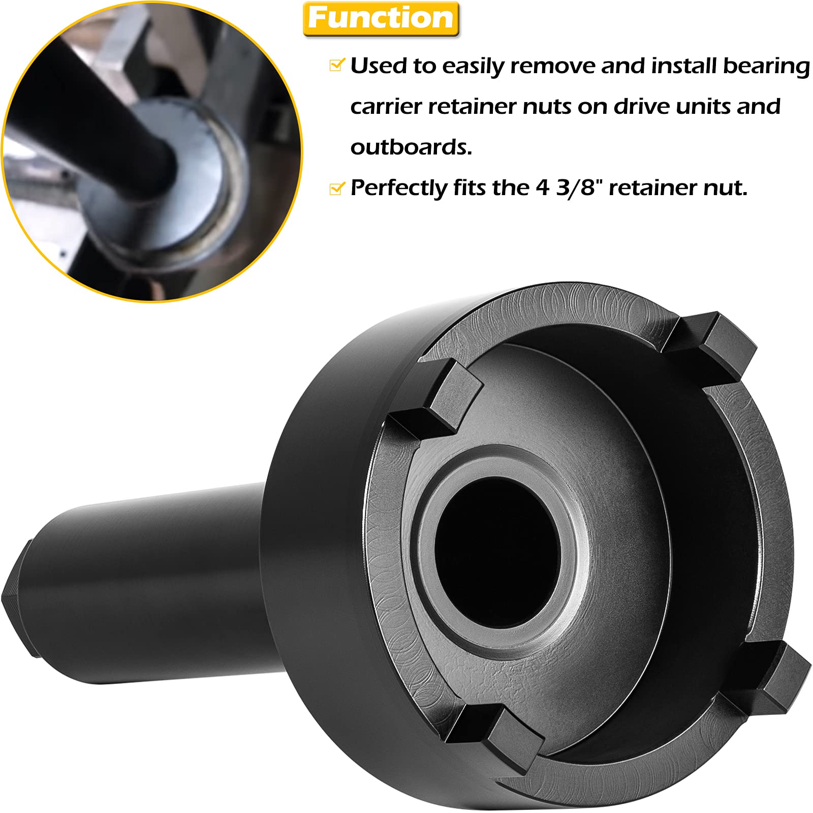 Bearing Carrier Retainer Wrench Tool Fits For Mercury Mercruiser Alpha One Bravo One Generation Ii Trs Outdrives, Alternative To