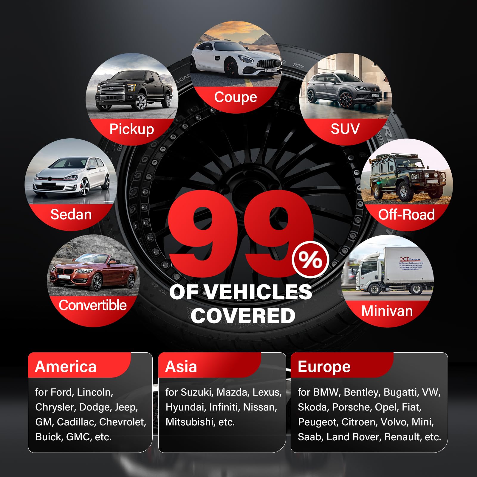 Autel Tpms Sensor Set Of 4, Mx-Sensor 2In 1 Dual Frequency 315Mhz + 433Mhz Press-In Oe-Level Universal Tpms Sensors Programmable