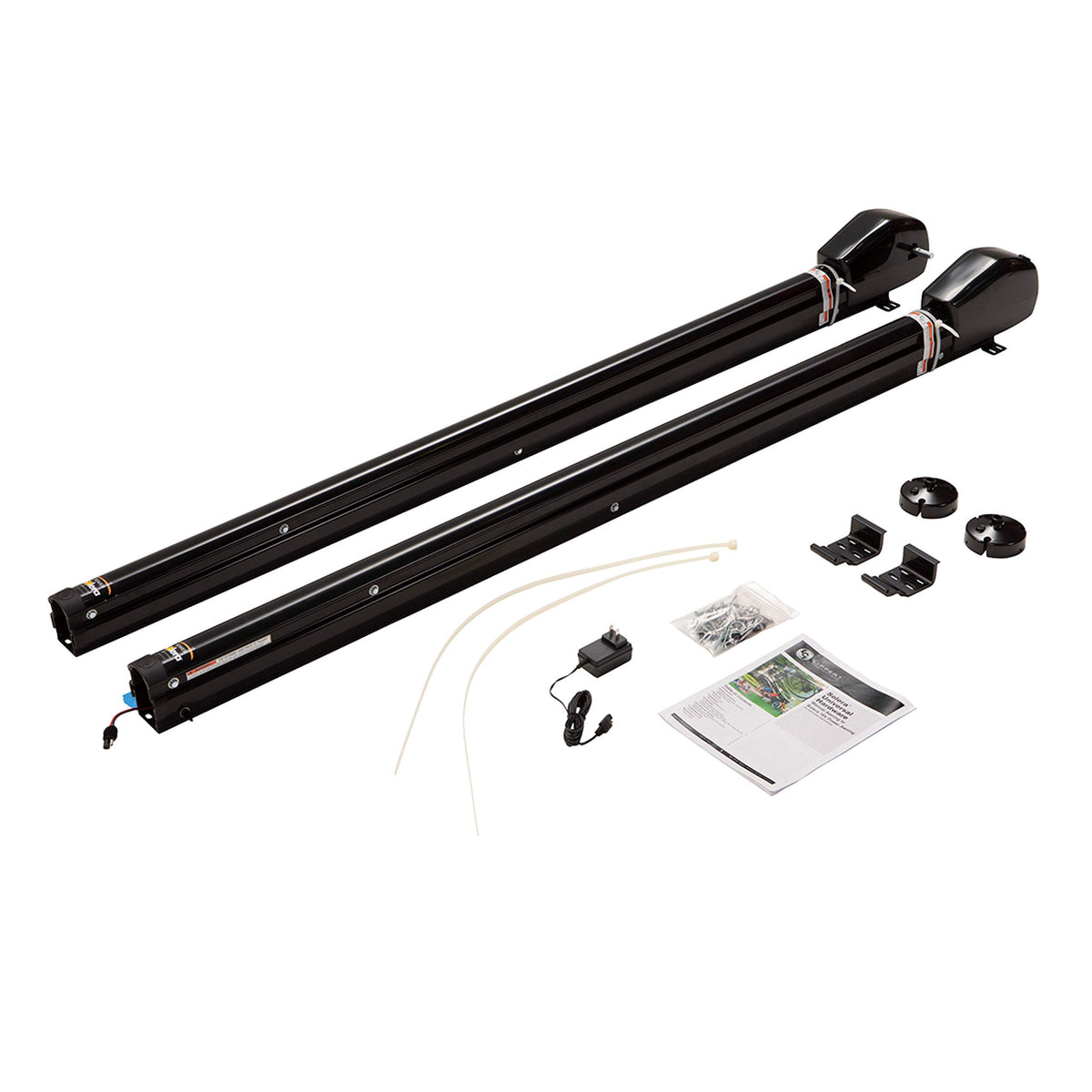 Solera 18V Rv Awning Arms & Hardware Kit - 69'' Black - Rechargeable - Universal Fit - Easy Pitch Adjustment - Waterproof Switch