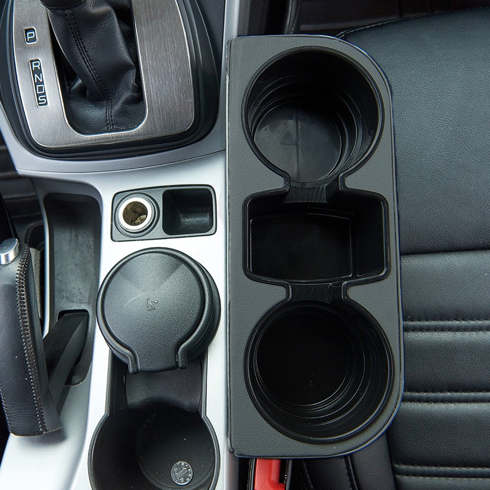 Atmomo Gray Multifunctional Car Cup Holder Car Seat Organizer Gap Filler Bottle Phone Storage Organizer