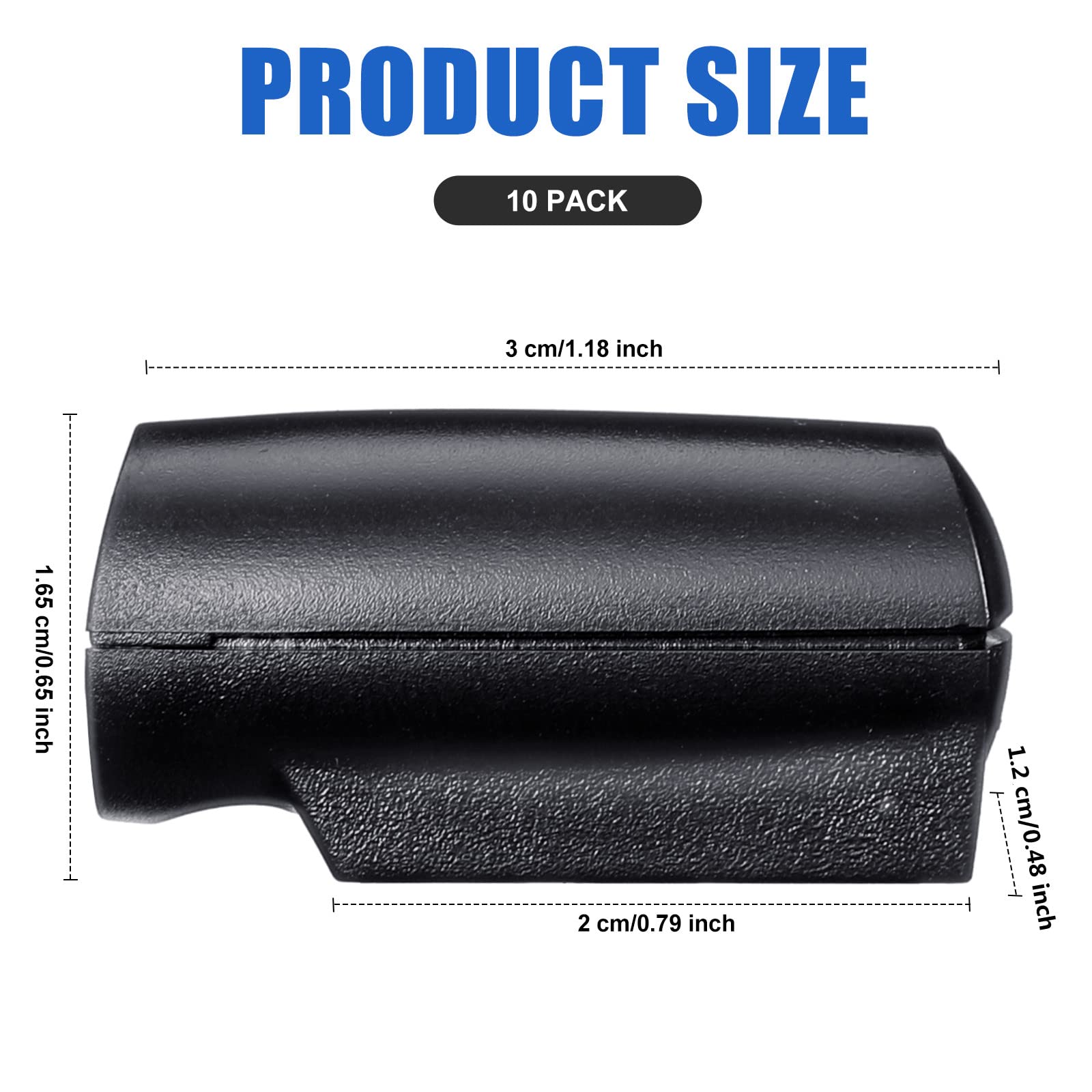 Frienda 10 Pieces Deer Whistle Save A Deer Whistles Avoids Collisions, Deer Whistles For Car Deer Warning Devices Animal Alert For Cars And Motorcycles (Black, Retro Style)