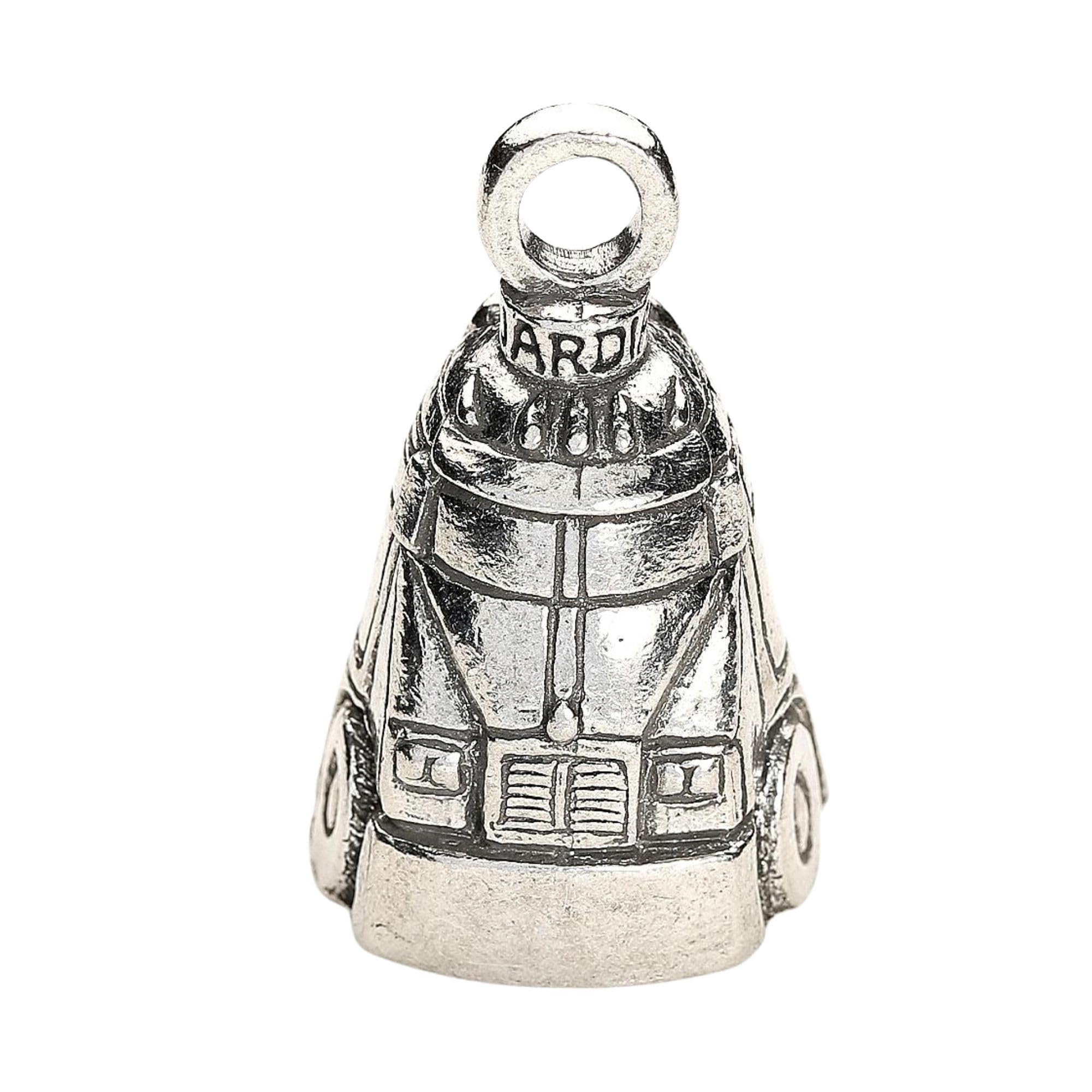 Guardian Bell Bigrigsemi Good Luck Bell W/Keyring & Black Velvet Gift Bag | Motorcycle Bell | Lead-Free Pewter | Good Luck Gift