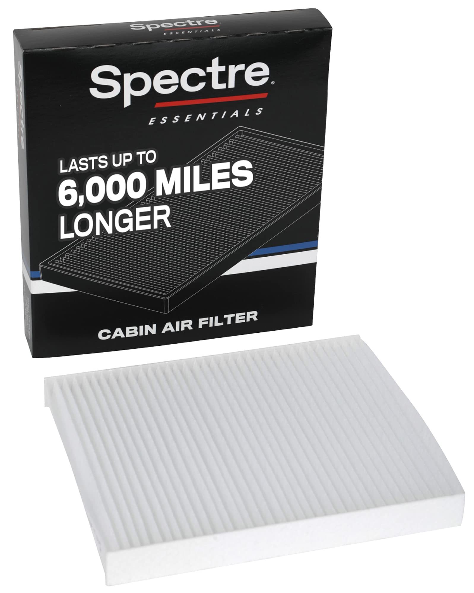 Spectre Essentials Cabin Air Filter By K&N: Premium, 50-Percent Longer Life: Fits Select 2010-2020 Ford/Lincoln (Explorer, Flex,