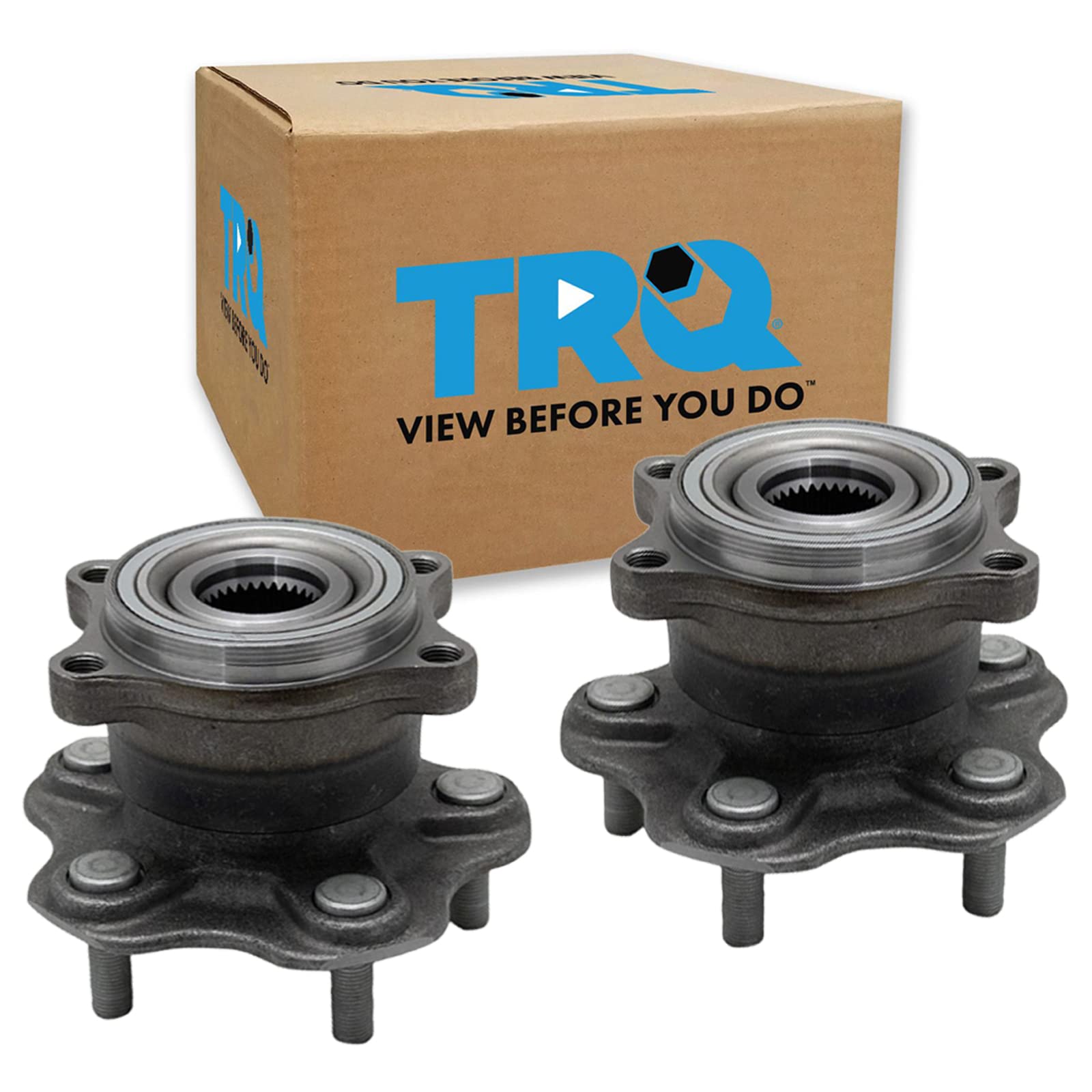 Trq Rear Wheel Hub Bearings Assembly Set Compatible With 2003-2008 Infiniti Fx45